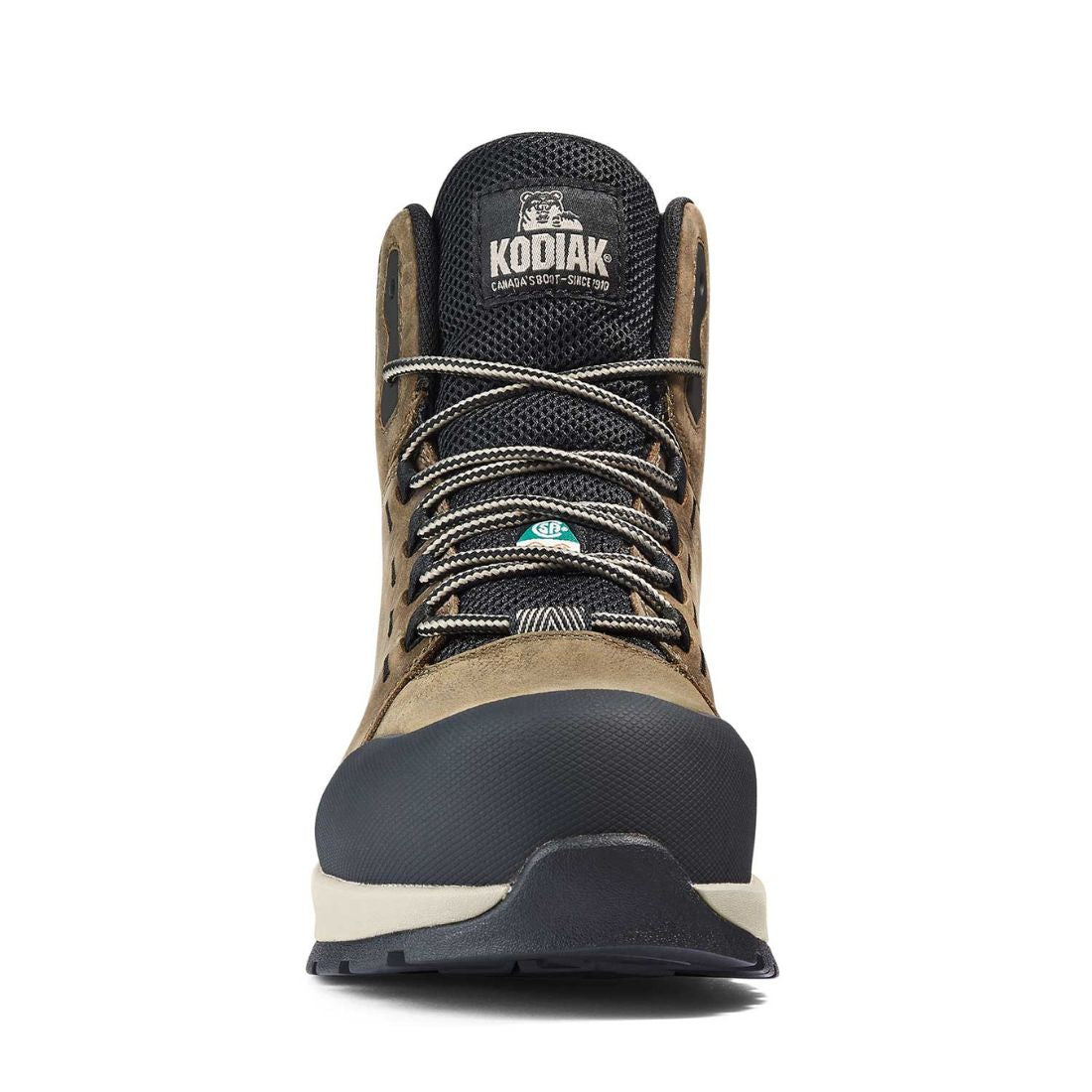 Kodiak Quest Bound Mid Women's Size 6 Waterproof Composite Toe Work Boots 837AFS - Brown | Slip Resistant Safety Shoes for Construction, Hiking & Outdoor Work
