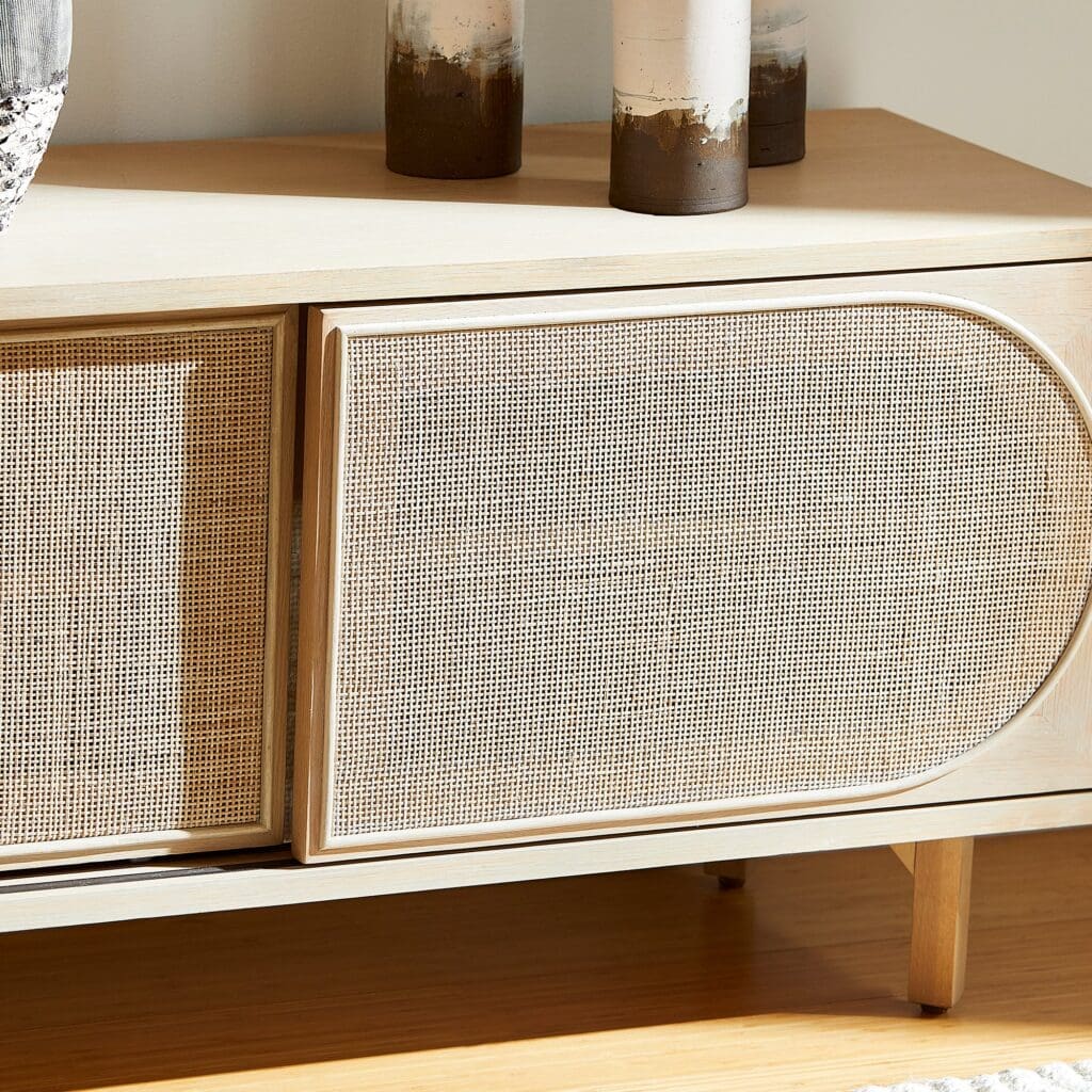 Cyan Design 11495 Lamu Oak Media Cabinet - Stylish TV Stand for Living Room, Bedroom & Home Theater Storage
