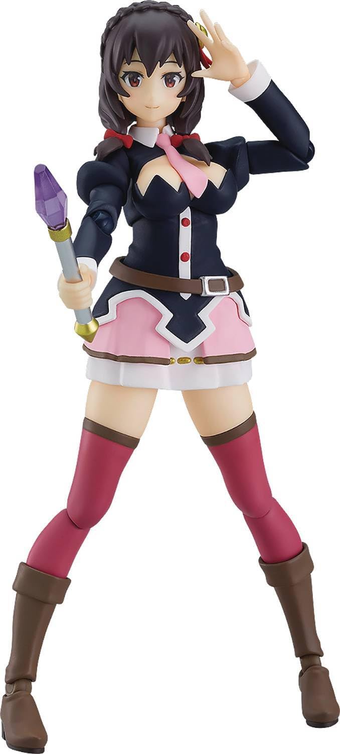 Max Factory Megumin KonoSuba: Legend of Crimson Yunyun Figma Action Figure - Anime Collectible for Fans & Gift Idea - Display for Home, Office, or Gaming Room Decor