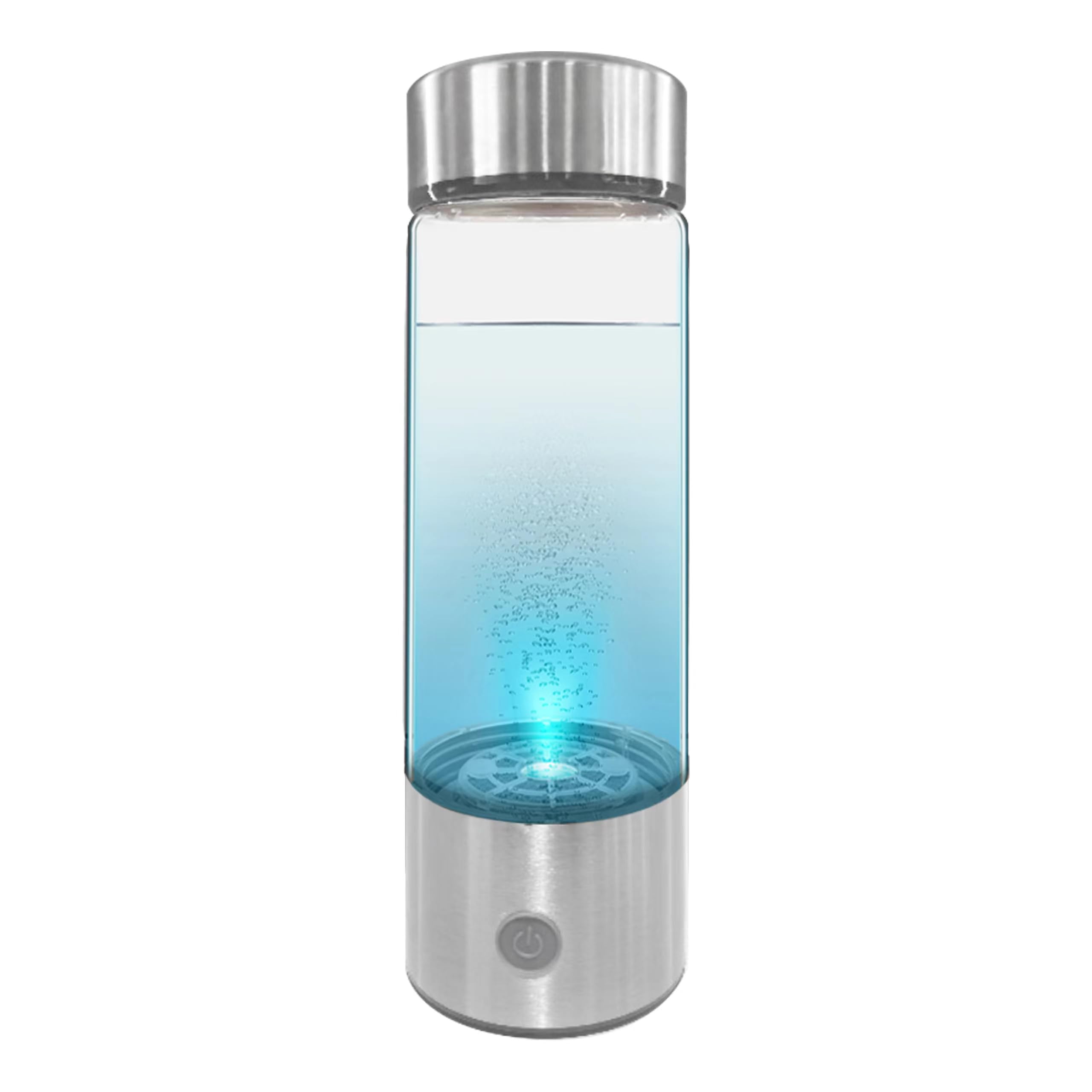 2024 SPE PEM Hydrogen Water Bottle Generator - Portable Water Ionizer Machine for Home, Office & Travel - Improves Water Quality in 3 Minutes | Perfect for Daily Hydration, Fitness Recovery & Wellness Routines (Silver)