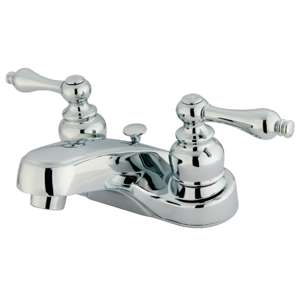 Kingston Brass KB252AL 4-Inch Centerset Bathroom Faucet - Chrome Finish, Single Handle, Water-Saving Design for Vanity Sinks (Perfect for Home, Hotel, and Office Bathroom Renovation)