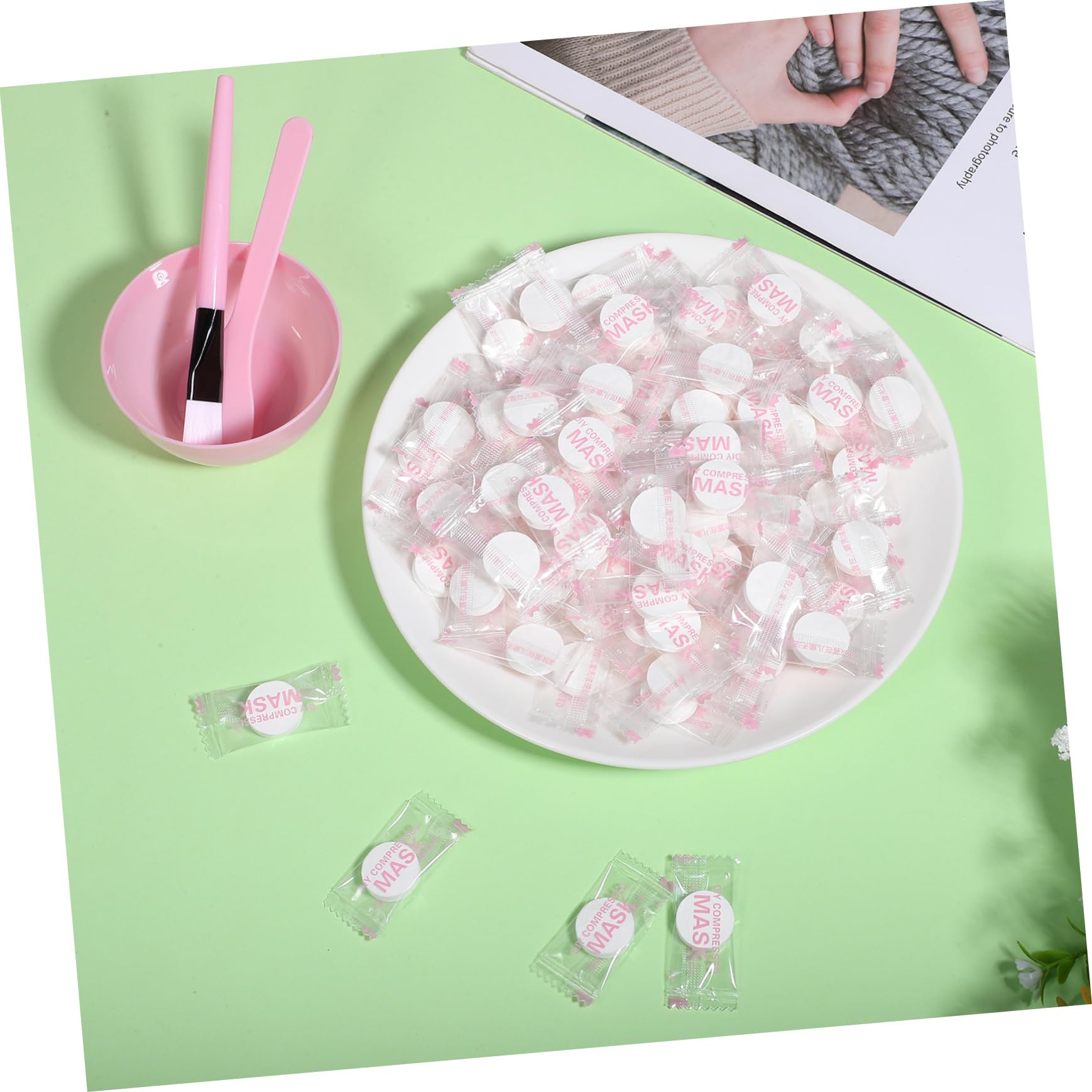 Professional DIY Facial Mask Bowl Set with Brush - Compressed Mask Tool Kit for Skincare & Spa at Home | Perfect for DIY Face Masks, Beauty Treatments & Relaxation