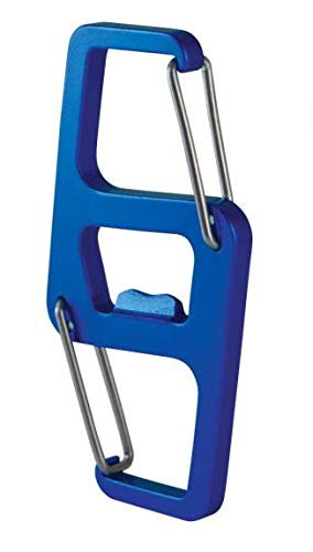 Dual Carabiner Multi-Tool - Lightweight Aircraft Aluminum Camping & Hiking Gear for Outdoor Adventures