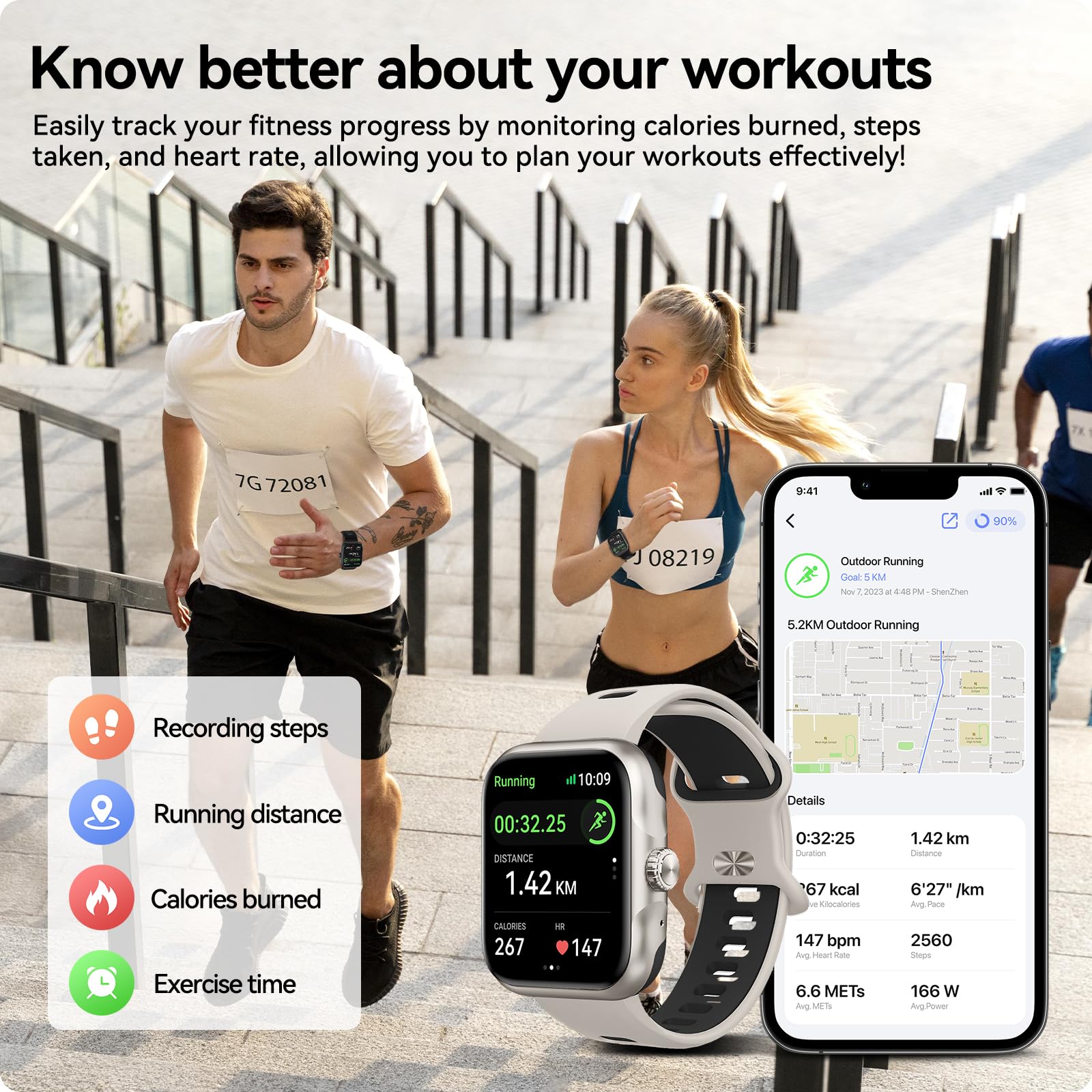 Anyloop Smart Watch Ultra for Men & Women - 1.78