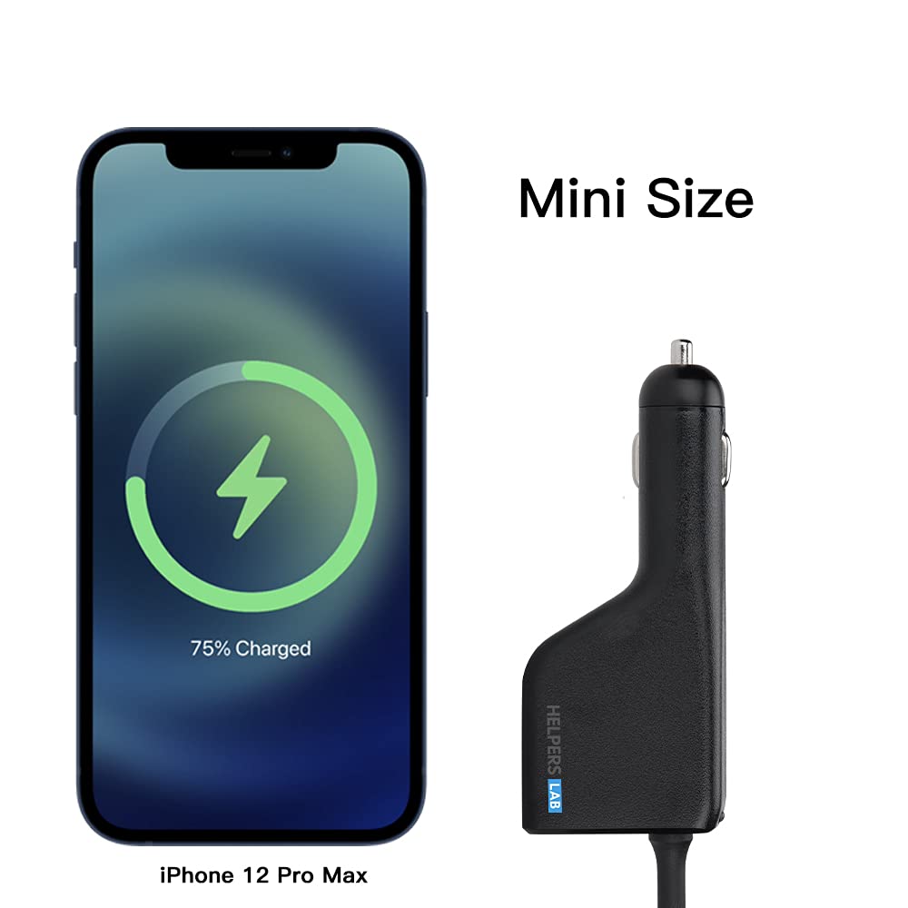 45W Fast Car Charger Adapter for Lenovo Yoga, ThinkPad X1 Carbon, Helix, Edge - 20V 2.25A USB-C Laptop Charger - Perfect for Travel, Business Trips & On-the-Go Charging