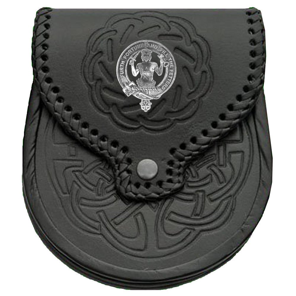 Stewart (Athol) Scottish Clan Crest Badge Sporran - Authentic Scottish Highland Dress Accessory for Men | Perfect for Weddings, Ceilidhs & Traditional Events