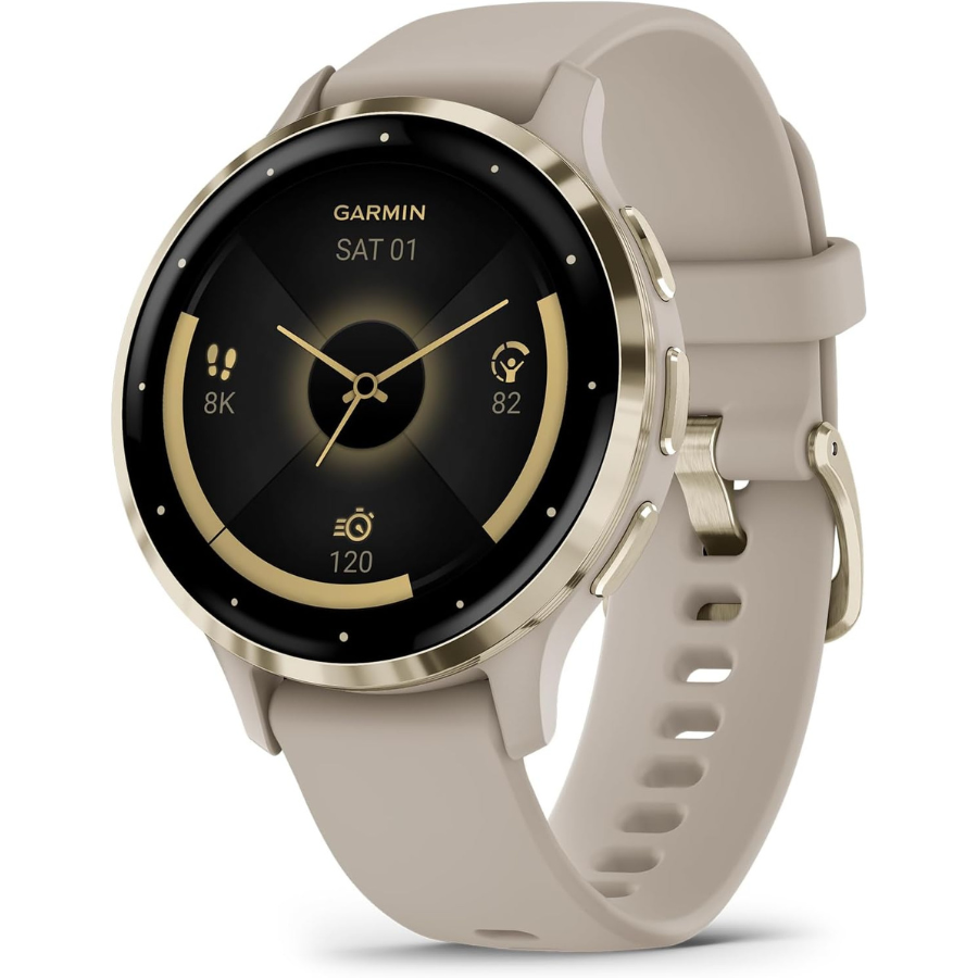 Garmin Venu 3S Smartwatch - Advanced GPS Fitness & Health Tracker with AMOLED Display, Sleep Monitoring & Smart Notifications - Perfect for Running, Swimming & Daily Activity Tracking