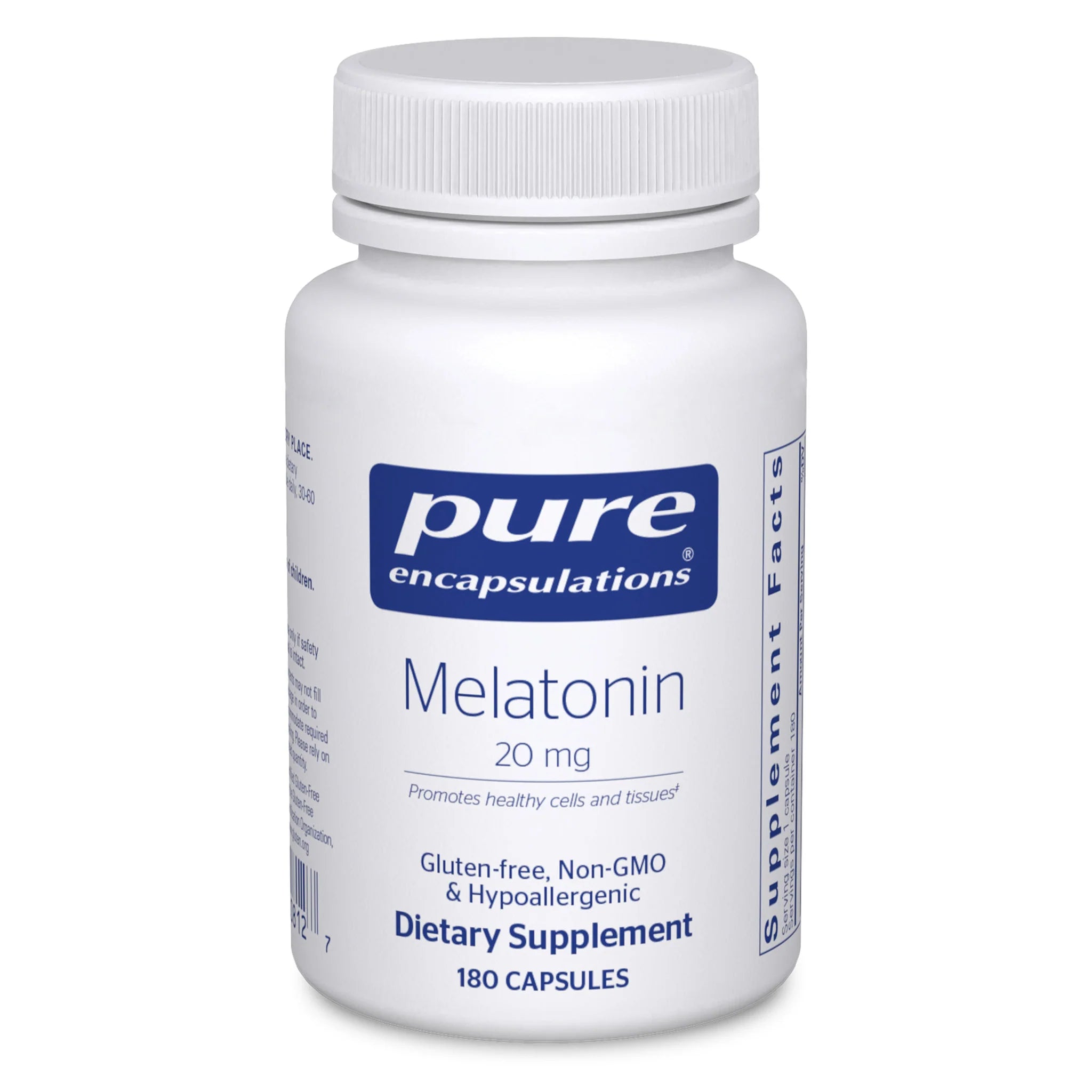 20mg Melatonin Sleep Aid Supplement - 180 Capsules for Better Sleep, Jet Lag & Insomnia Relief