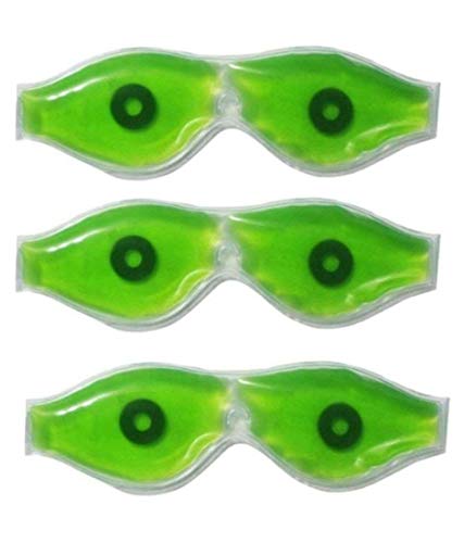 IP Aloe Vera Cool Gel Eye Mask - Soothing & Cooling Eye Patches for Dark Circles, Puffiness & Wrinkles (3-Pack) | Perfect for Summer, Travel & Post-Workout Recovery
