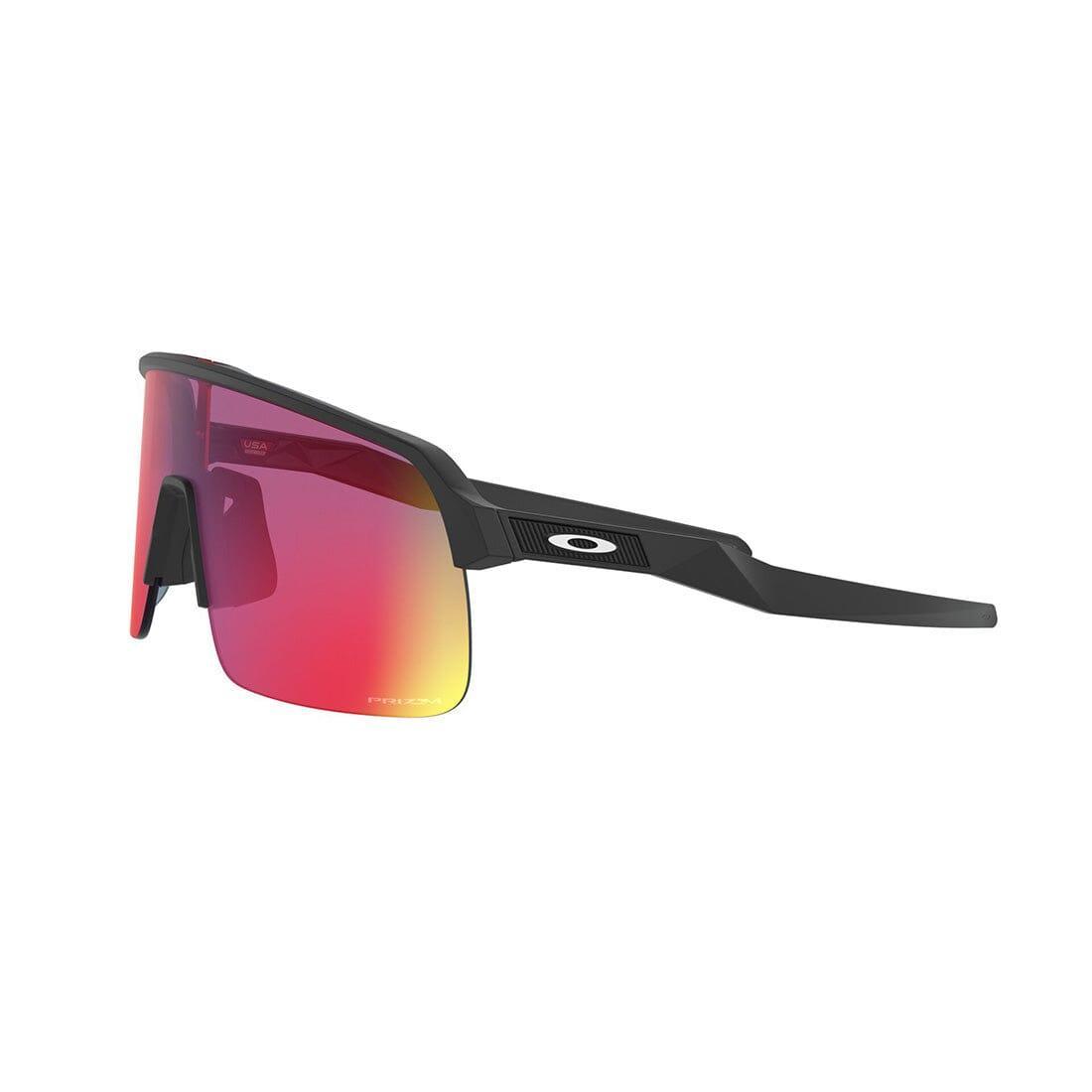 OAKLEY SUTRO LITE Sunglasses for Men & Women - Matte Black Frame with Prizm Road Lens - UV Protection, Lightweight & Durable for Running, Cycling, Driving & Outdoor Sports