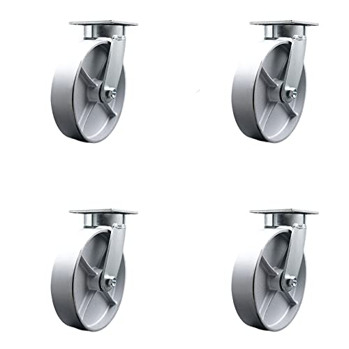 4 Swivel - Bolt On Swivel Locks - Silver