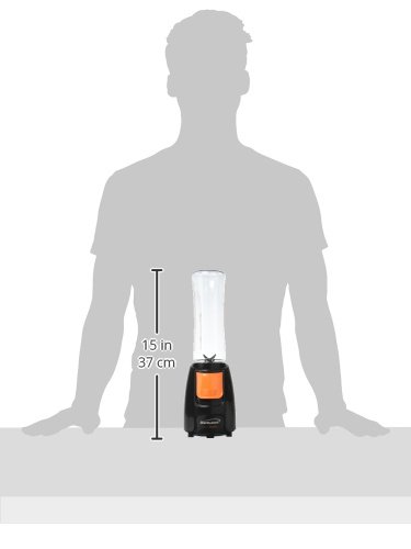 Brentwood Blend to Go Personal Blender with 20 oz Travel Cup - Portable Smoothie Maker for Shakes, Juices & Protein Drinks - Perfect for Gym, Office & On-the-Go Lifestyle - Black