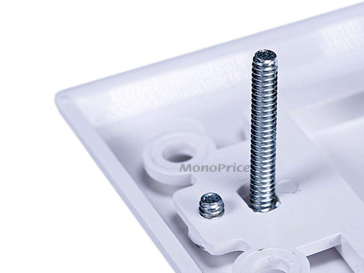 Monoprice 103538 Banana Binding Post 2-Piece Wall Plate for 3 Speakers - Gold Plated Connectors for Home Theater & Audio Systems - Easy Installation for Surround Sound Setup