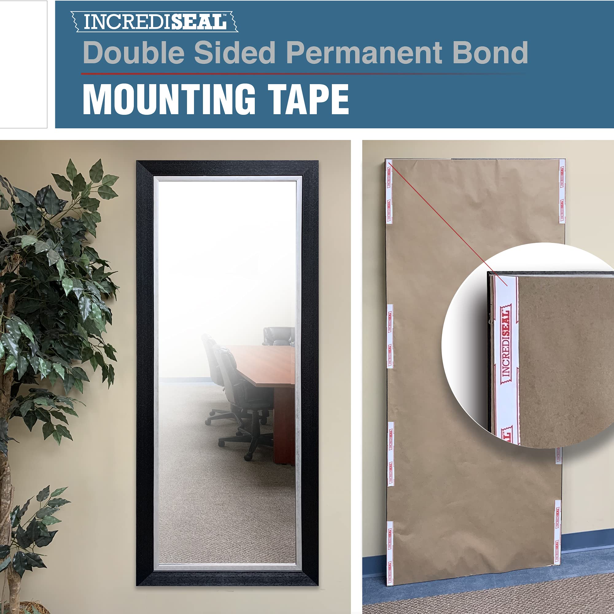 IncrediSeal Double Sided Clear Permanent Bond Mounting Tape 2