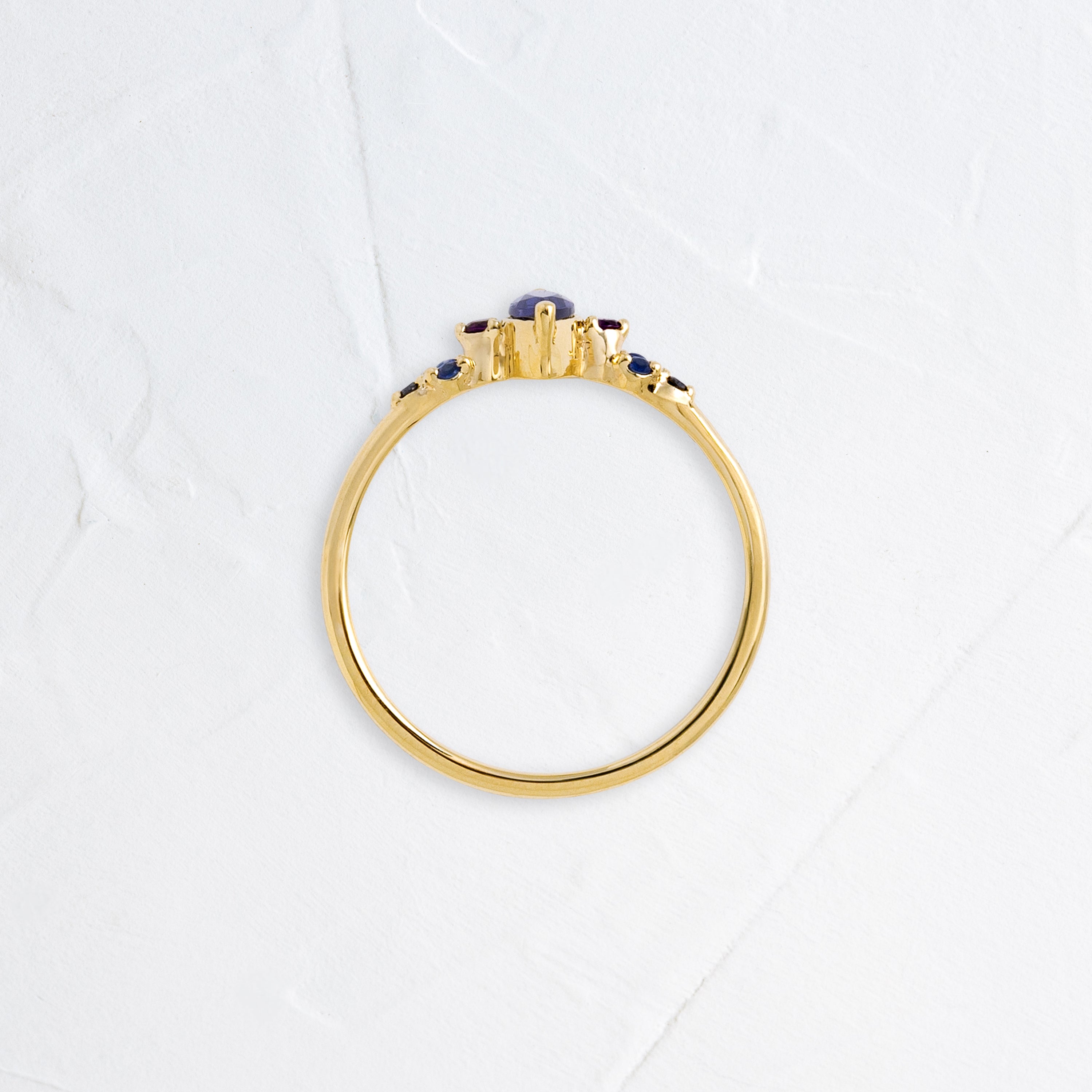 Iolite Aurora Ring – Elegant Purple Gemstone Jewelry for Women | Perfect for Weddings, Parties & Special Occasions