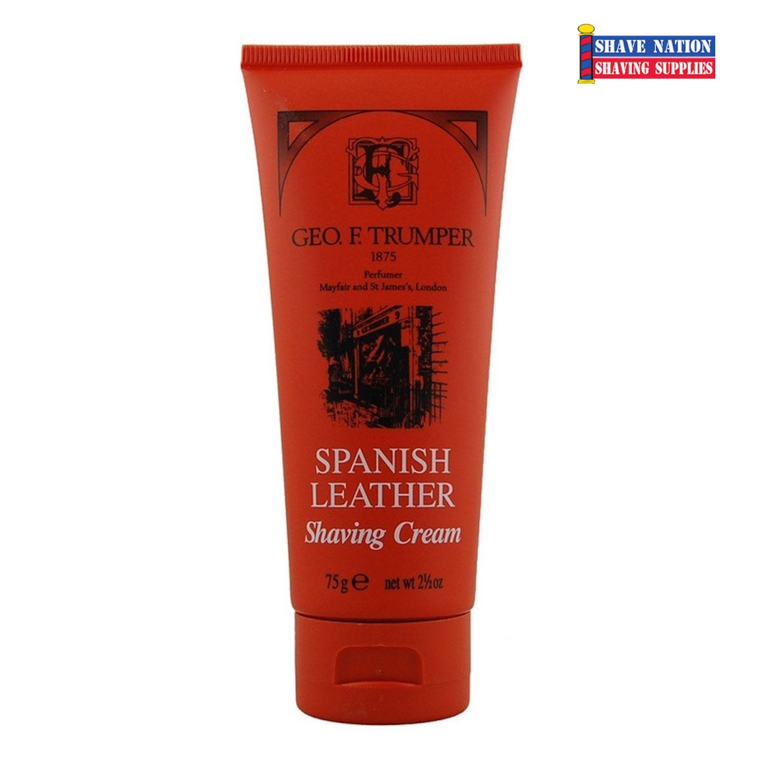 Geo F Trumper Luxury Shaving Cream Tube for Men - Premium British Grooming for Sensitive Skin - Perfect for Travel & Daily Shaving Routine