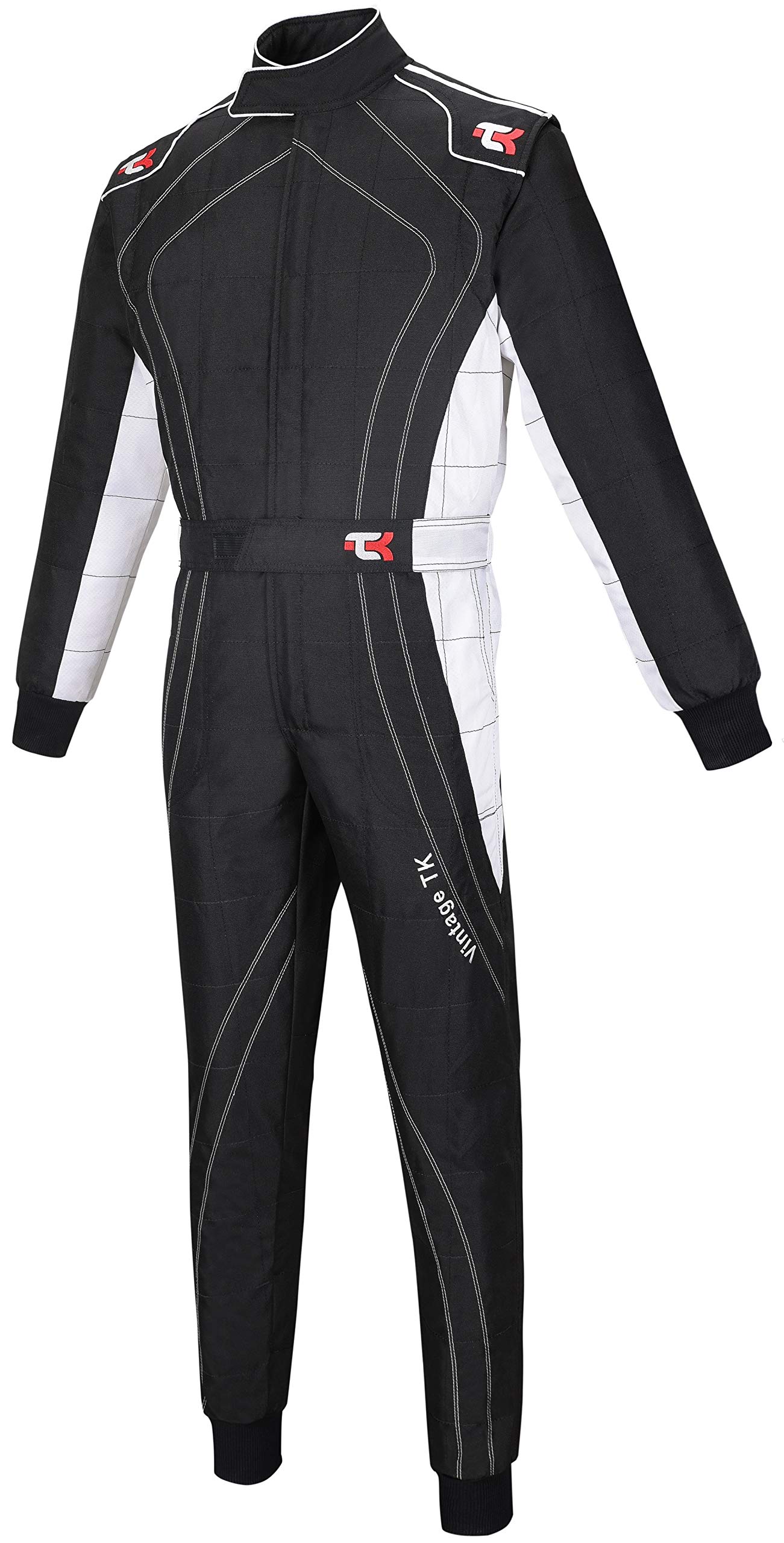 TK Adult Karting Suit - Professional One-Piece Cordura Racing Suit for Go Kart, Rally & Motorsports | Durable & Breathable for Track Days & Competitive Racing
