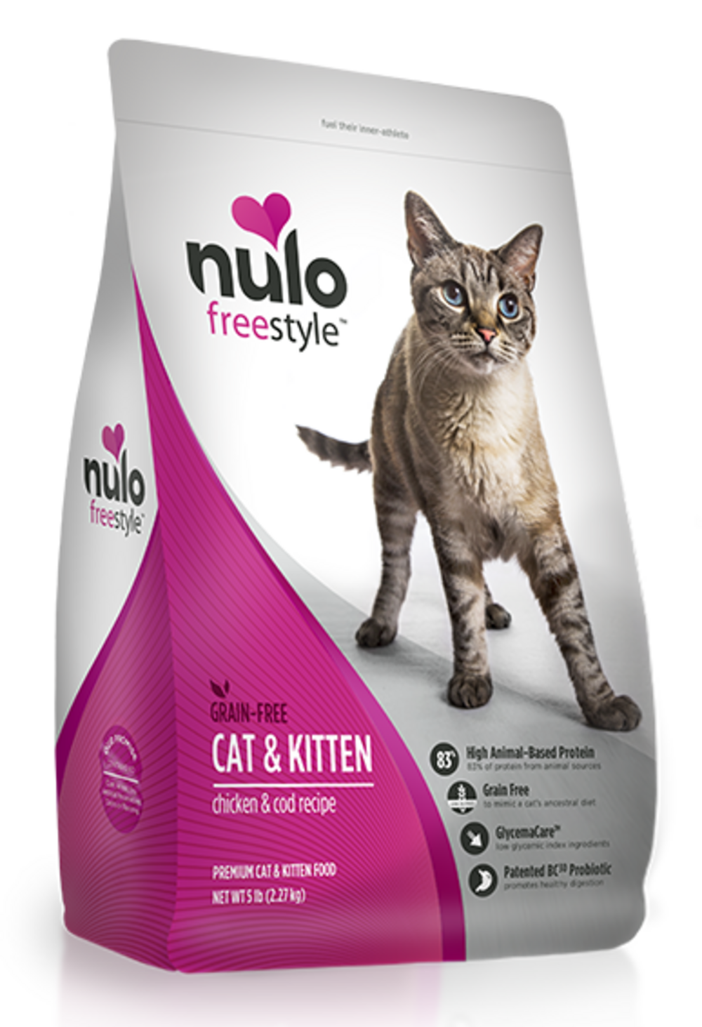 Nulo Freestyle Grain-Free Dry Cat Food for Kittens & Adult Cats - High Protein Chicken Recipe for Healthy Growth & Digestion - Perfect for Indoor & Outdoor Cats