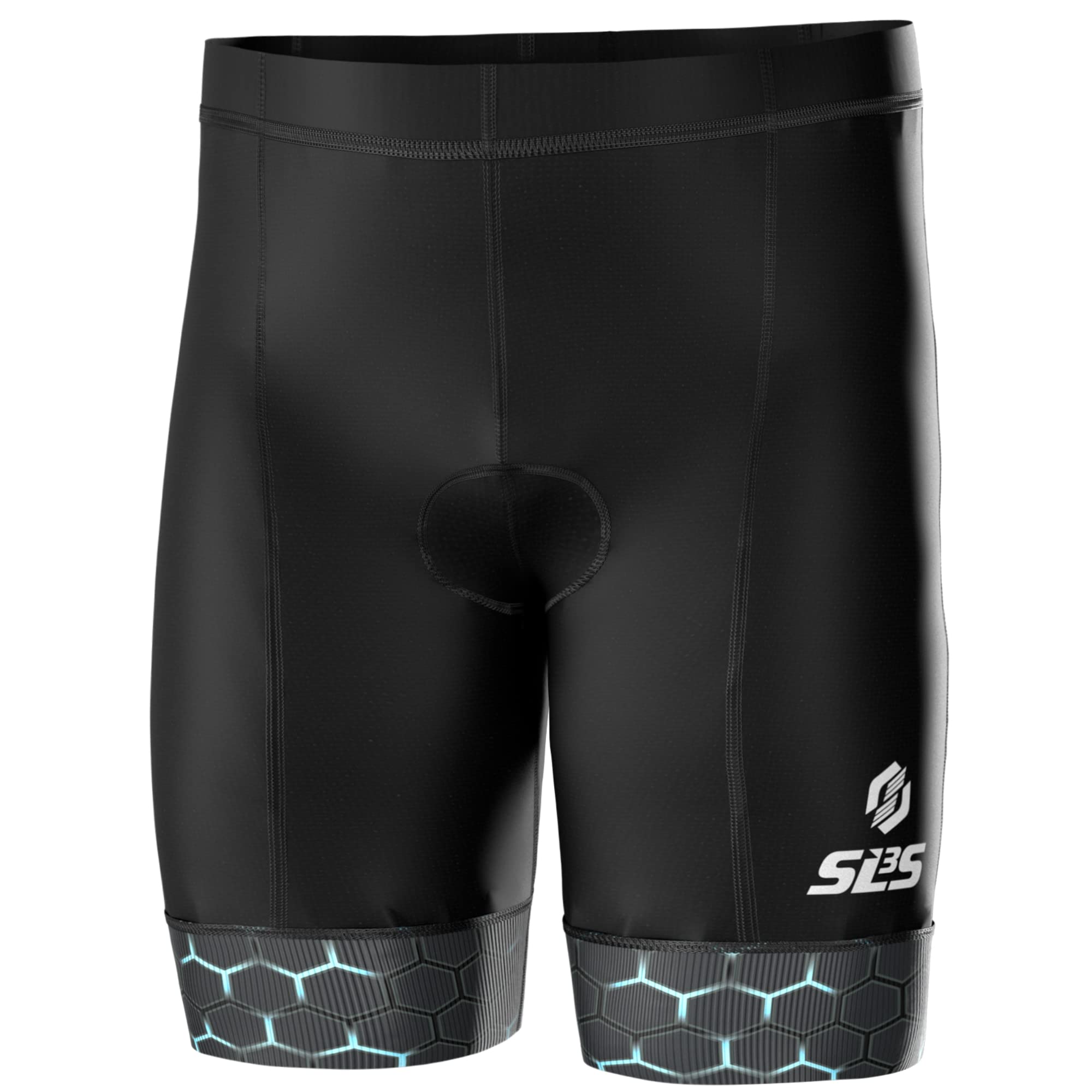 Men's Triathlon Shorts - Padded Swim Bike Run Shorts for Duathlon & Triathlon with Pocket - Ideal for Training, Racing & Outdoor Sports