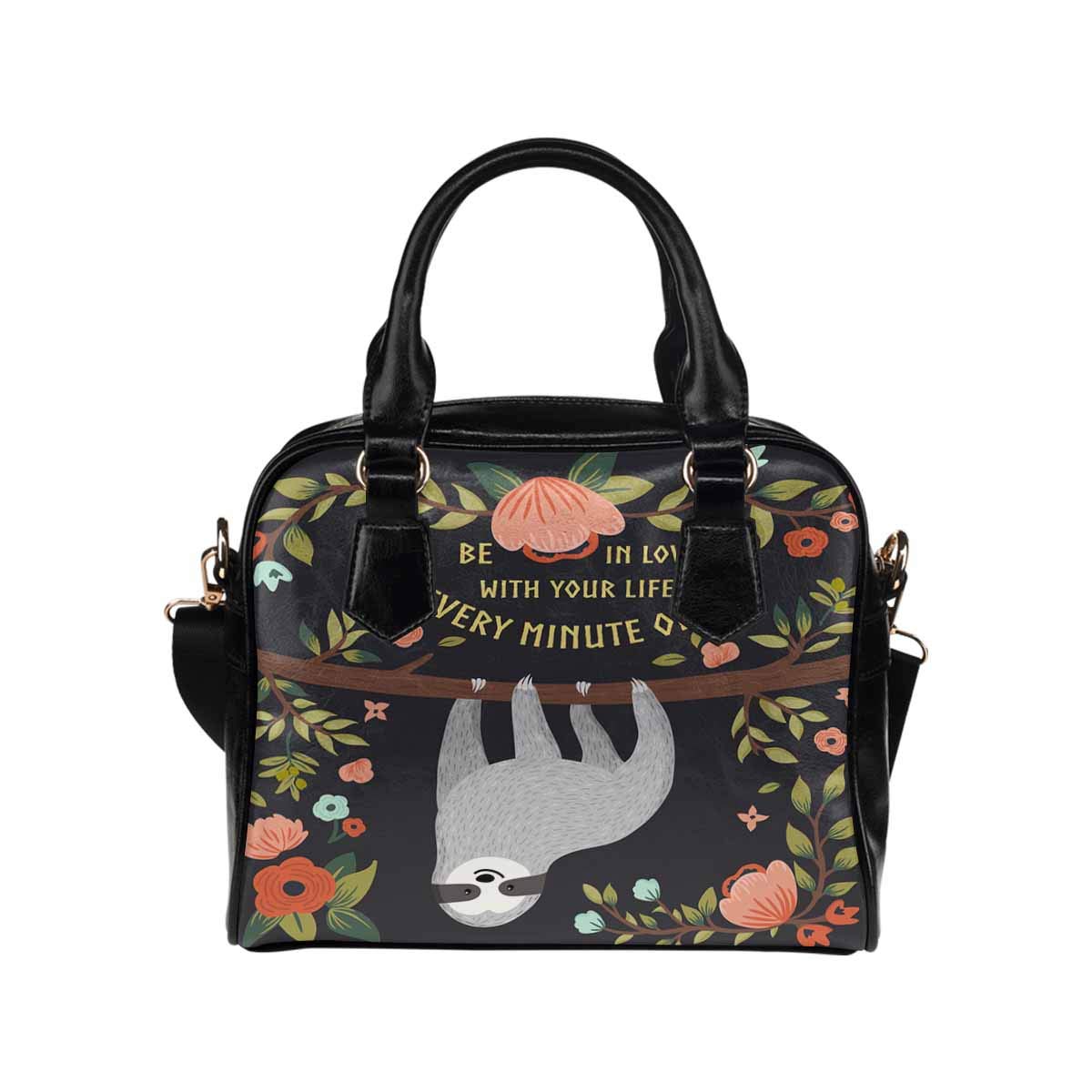 Stylish Sloth Cartoon PU Leather Crossbody Bag for Women - Cute Animal Print Shoulder Purse Handbag, Perfect for Daily Use, Travel & Shopping