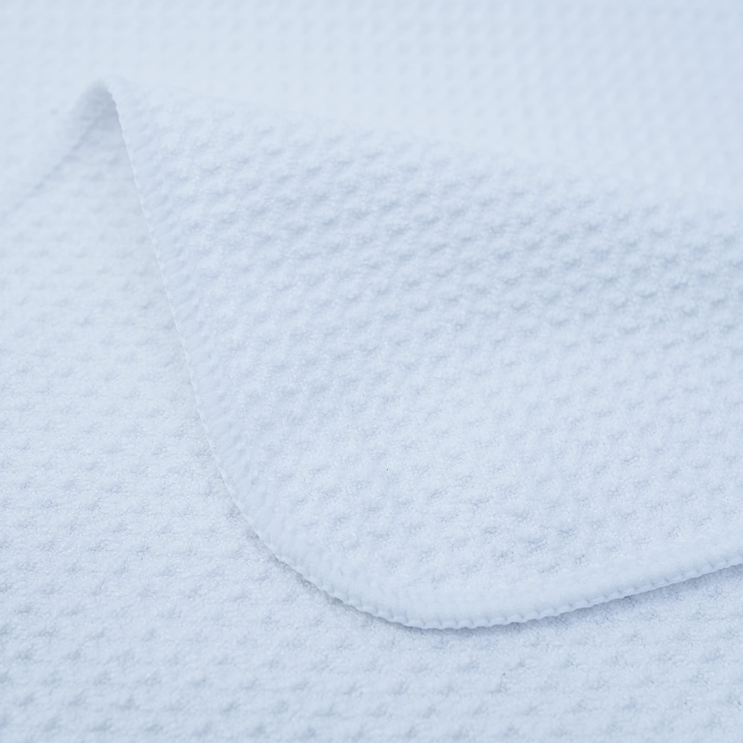 Premium Microfiber Kitchen Dish Towels - 12 Pack Waffle Weave Hand Towels (16x28 Inches, White) | Super Absorbent & Quick Drying for Dishes, Countertops & Household Cleaning
