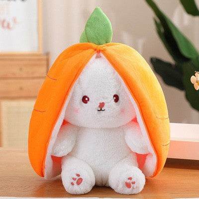 Fruity Floppy: Mini Reversible Bunny Plush Toy - Cute Stuffed Animal for Kids, Nursery Decor, Easter Gift & Travel Companion