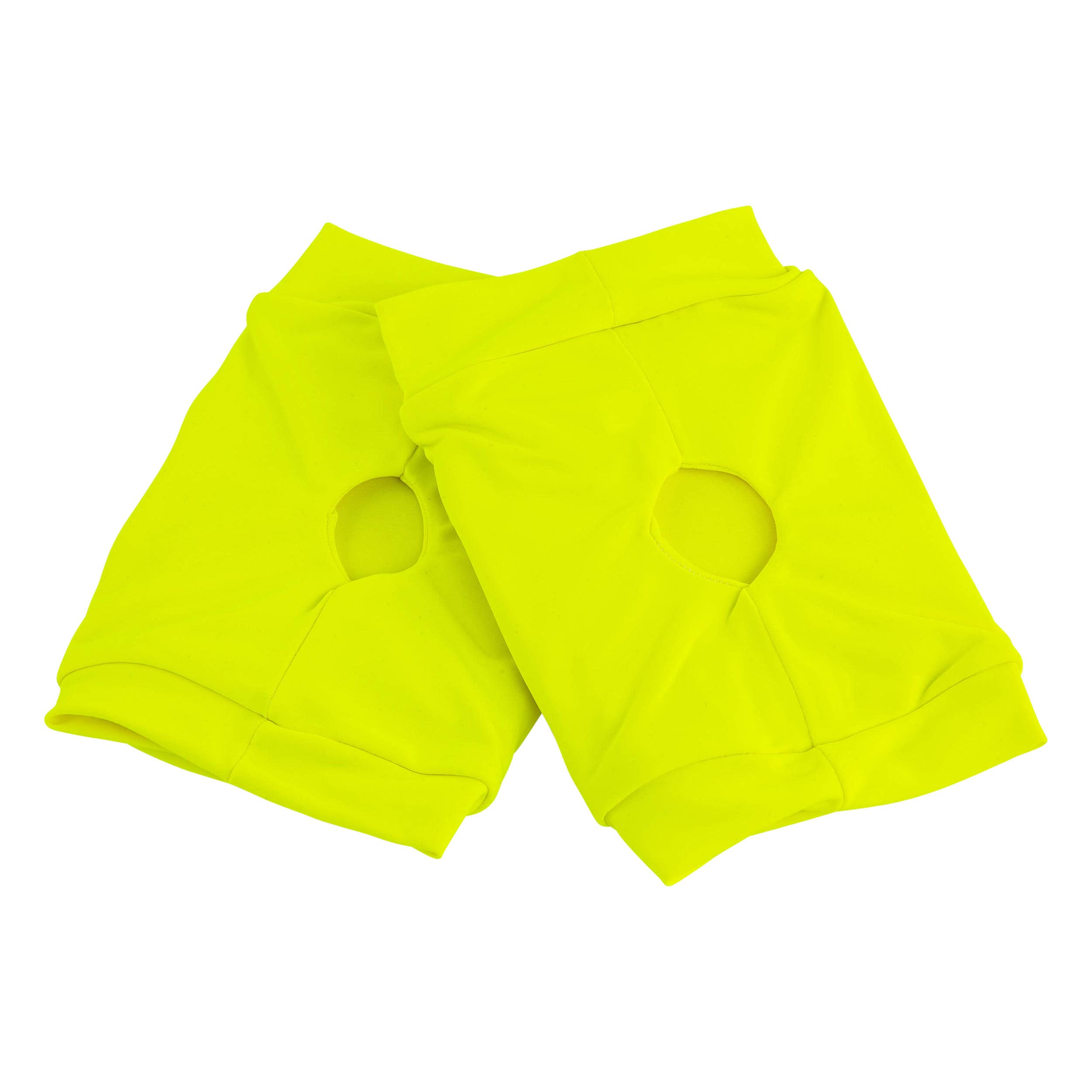 **Breathable Soft Knee Pads for Rhythmic Gymnastics, Dance & Volleyball - Yellow Small - Perfect for Training, Practice & Performance**
