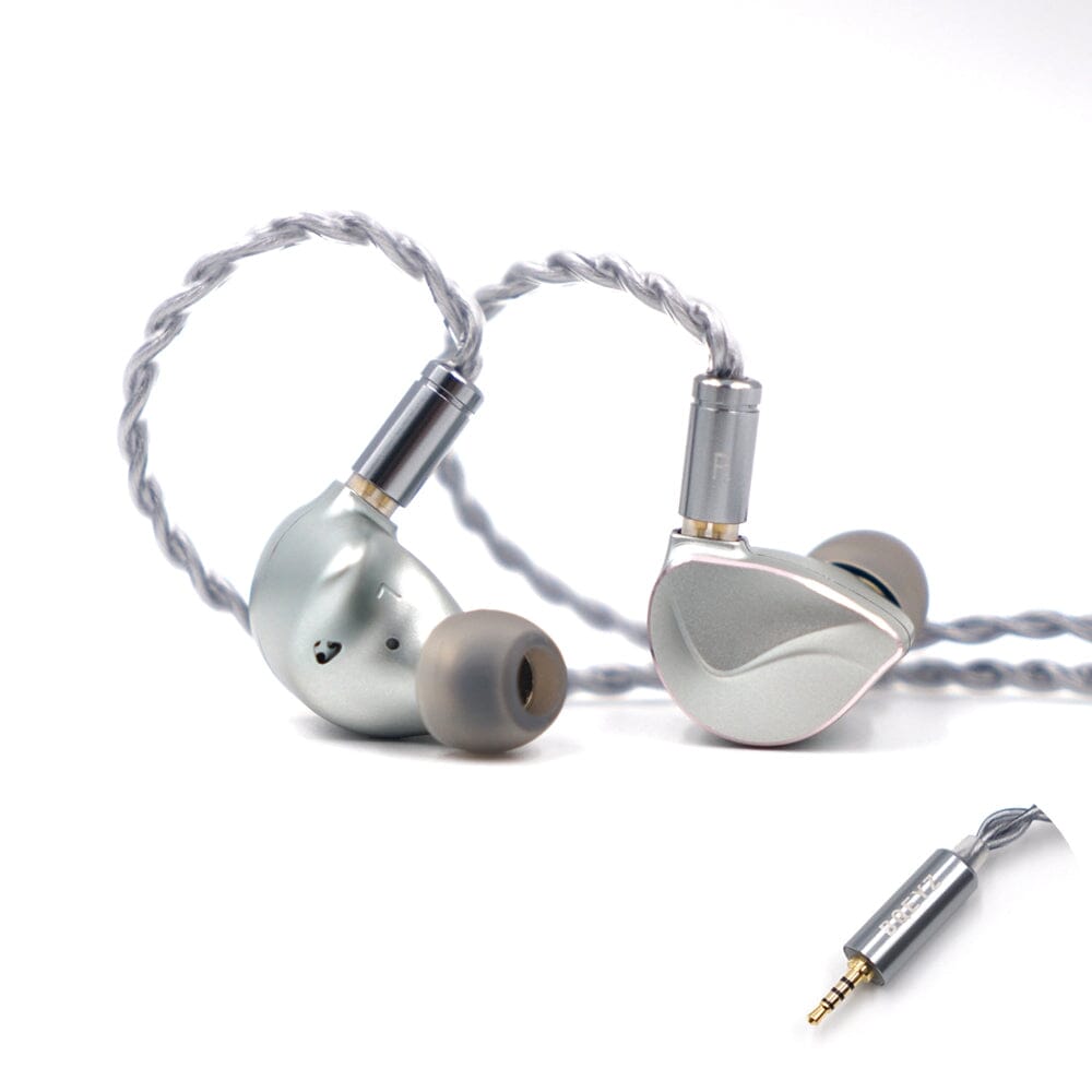 BQEYZ Winter Hybrid Dynamic Driver Earphones with 11.6mm PZT Bone Conduction - HiFi In-Ear Monitors for Audiophiles, Music Lovers & Gaming Enthusiasts - Perfect for Commuting, Workouts & Studio Recording