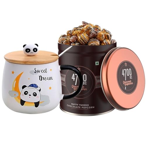 Panda Mug With Chocolate PopCorn Combo B