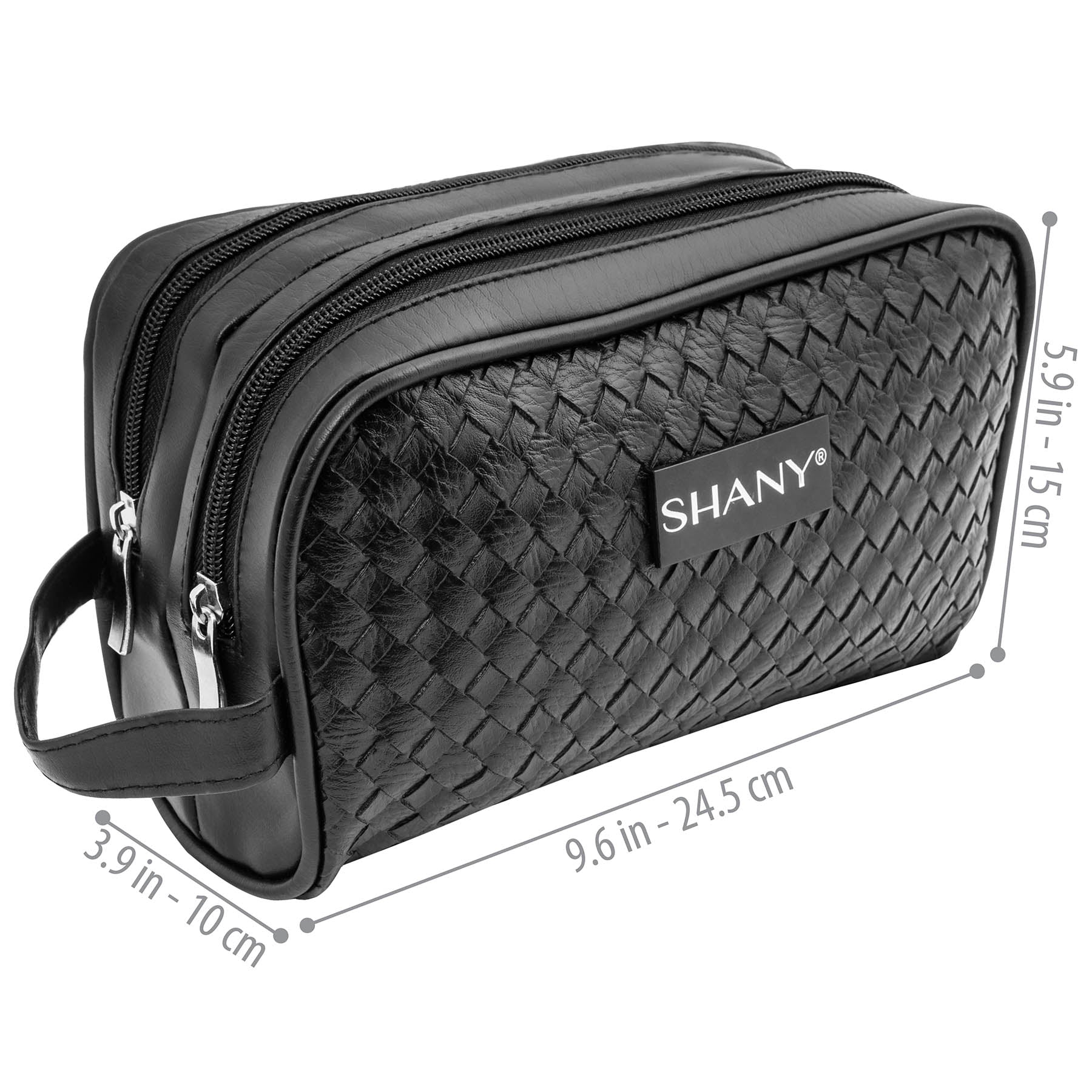 Premium Woven Double Pocket Toiletry Bag for Travel - Waterproof Cosmetic Organizer for Women & Men, Perfect for Bathroom, Gym, and Vacation Essentials