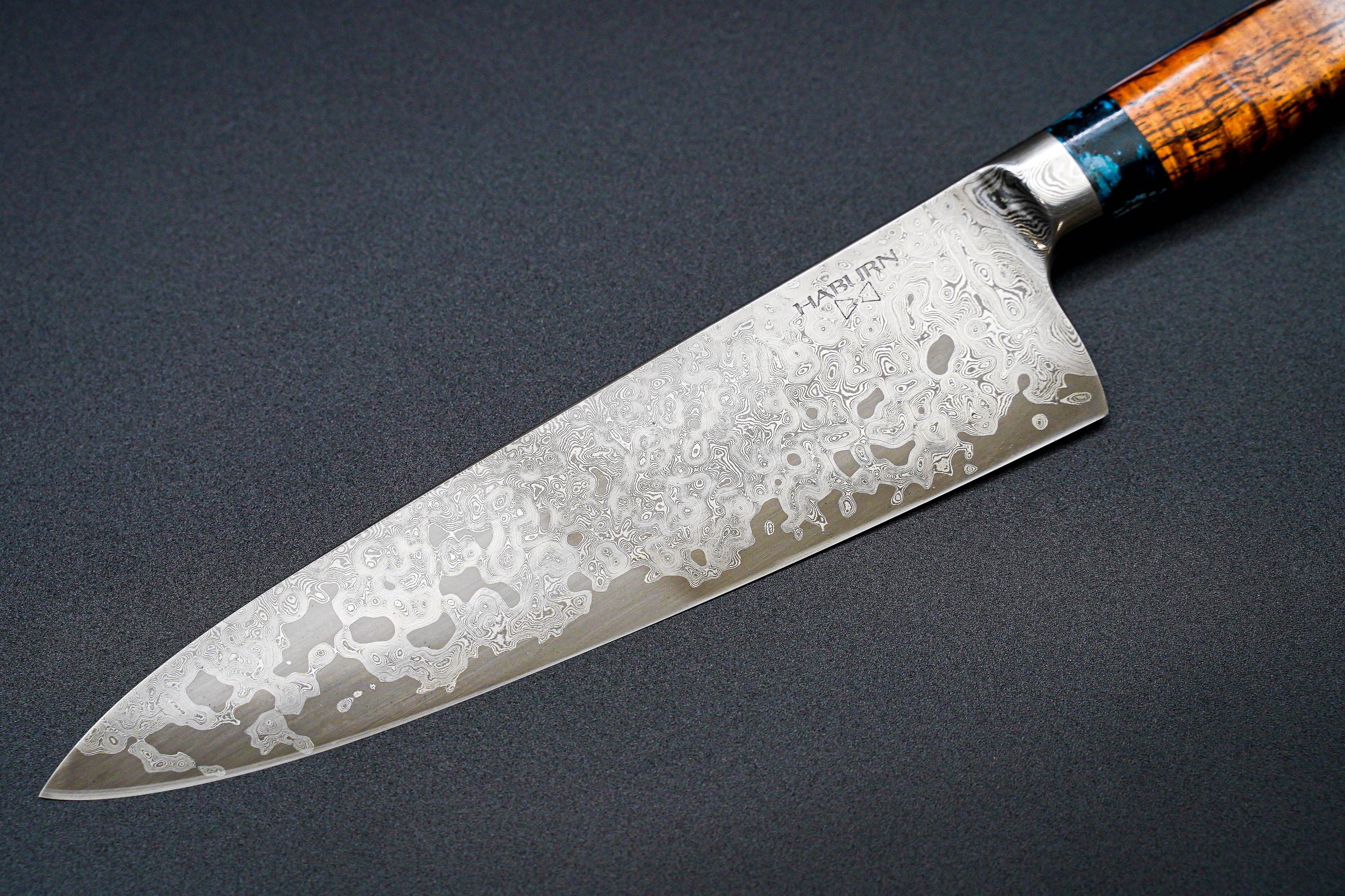 Premium Haburn Knives 240mm Integral Sanmai Gyuto Japanese Chef Knife - High Carbon Steel Blade for Professional Cooking, Slicing & Meat Cutting - Perfect for Home Chefs & Culinary Enthusiasts