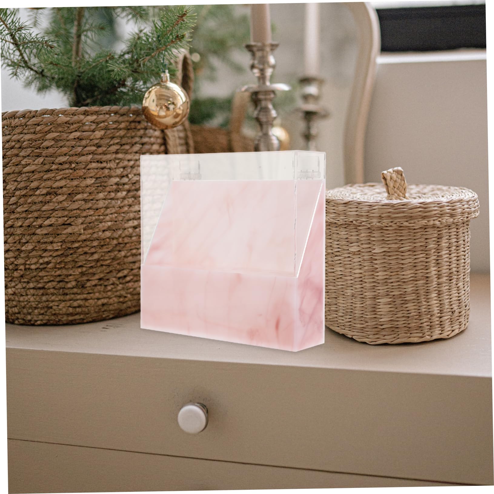 Premium Marble Pattern Eyelash Tweezers Holder Box - Professional Lash Extension Stand Case for Beauty Salon & Home Use - Perfect for Organizing Tweezers in Salons, Makeup Studios, and Personal Vanity