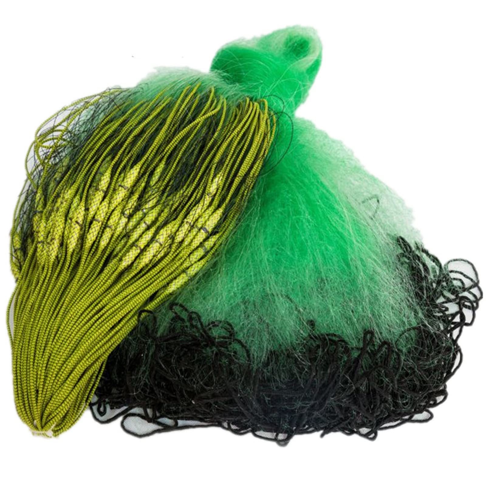 High-Strength 3-Layer Monofilament Nylon Gill Fishing Net with Wooden Buoy - Durable Fishing Gear for Freshwater & Saltwater - Perfect for Outdoor Fishing, Survival, and Recreational Activities