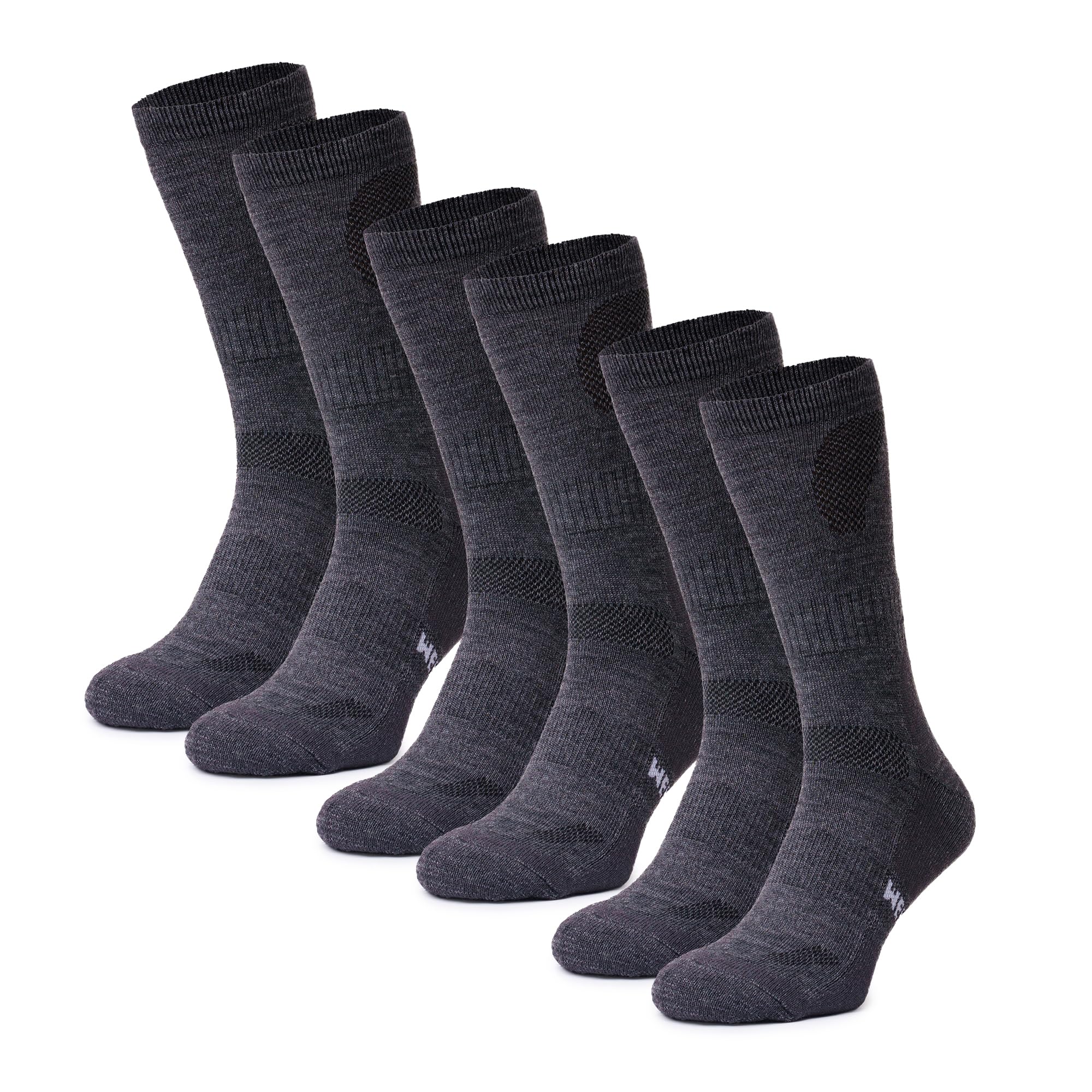 Premium Merino Wool Hiking Socks for Women & Men - Ultra Soft Crew Length Socks for Outdoor Adventures, Travel & Cold Weather Comfort