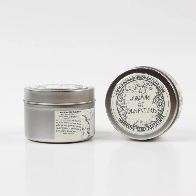 Underwater Cavern Scented Candle - 4 oz Aromatherapy Candle with Oceanic Fragrance | Perfect for Relaxation, Meditation & Spa Nights