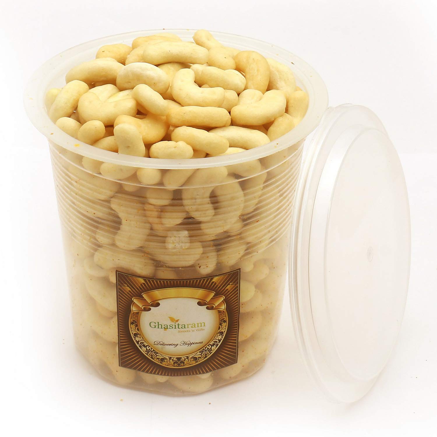 Premium Cashew Shaped Tea Biscuits - 600g Delicious Diwali Gift Box | Authentic Indian Snacks for Festive Gifting, Tea Time & Family Gatherings