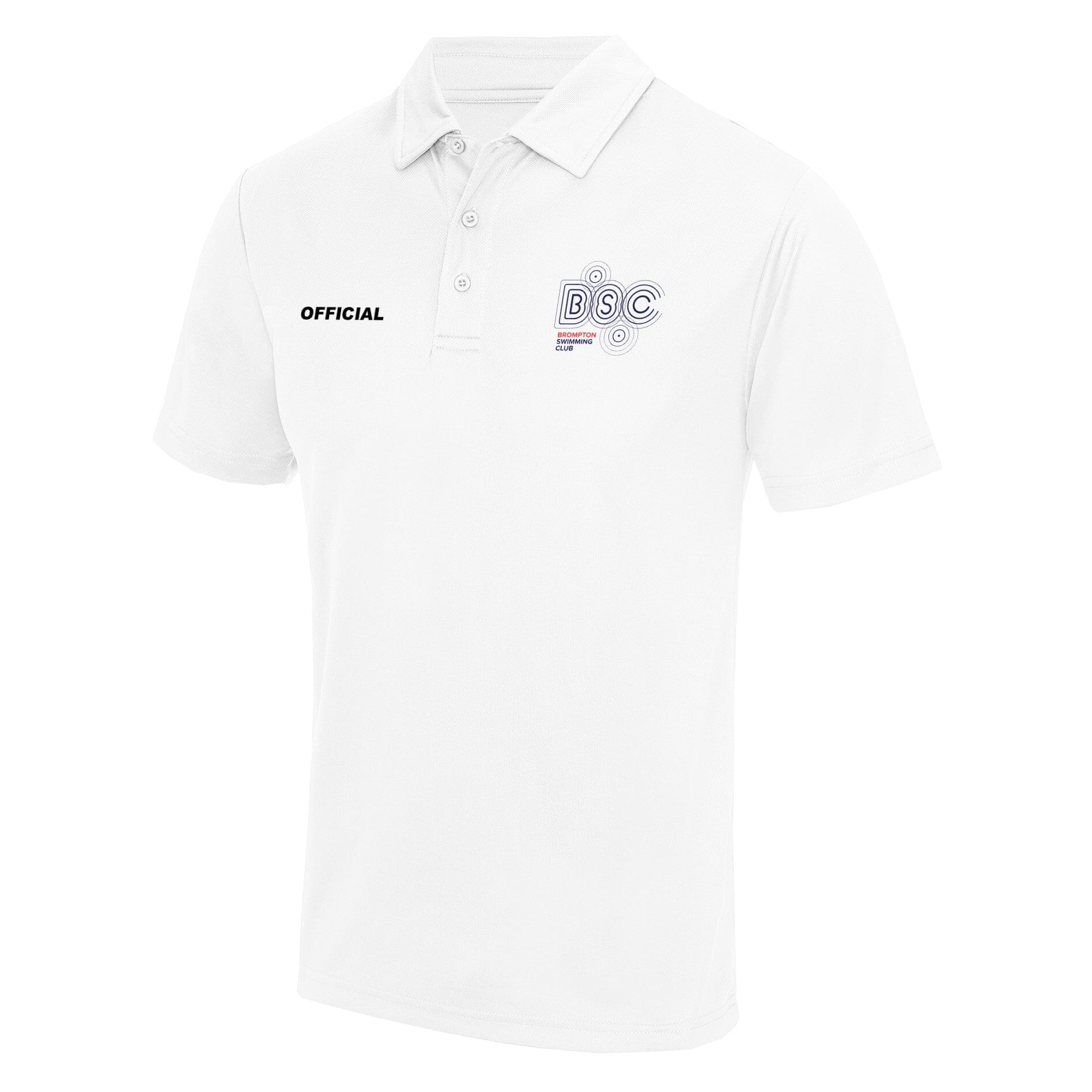 Brompton Swimming Club Officials Polo Shirt - Comfortable & Durable Performance Wear for Swim Meets & Aquatic Events