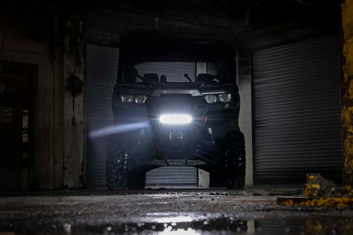 12 Inch Black Series LED Light Bar - Single Row Off-Road Lighting for Trucks, Jeeps, ATVs (Model 70712BL) | Waterproof, High Brightness for Night Driving, Camping, Hunting