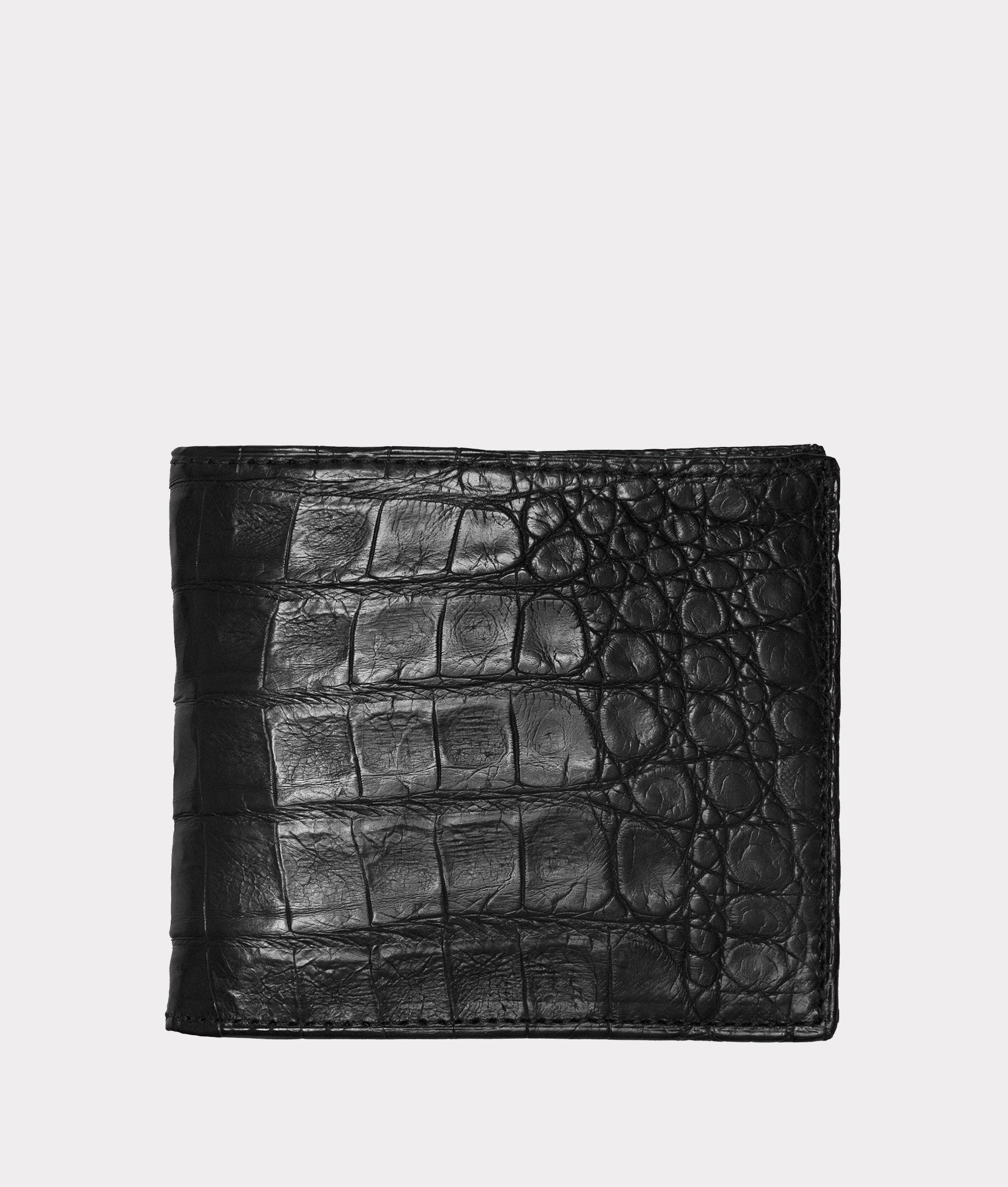 Premium Genuine Crocodile Leather Hipster Wallet for Men - Slim RFID Blocking Bifold Wallet - Stylish & Durable for Everyday Use, Travel & Business