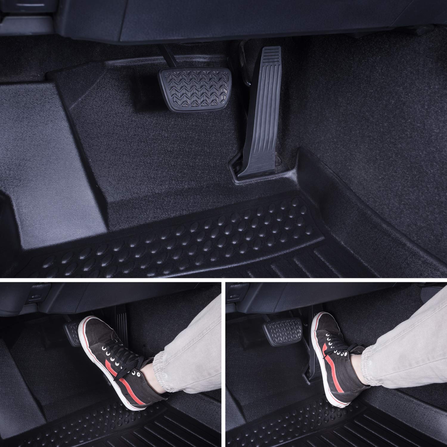 Heavy Duty All Weather Car Mats for Nissan Rogue Sport 2017-2022 - Custom Fit Floor Liners - Durable, Odorless & Non-Slip Protection - Perfect for Daily Commute, Road Trips & Harsh Weather Conditions