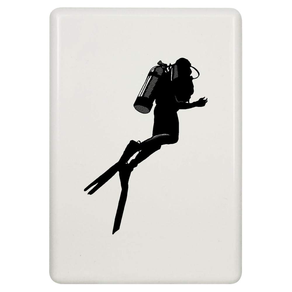 Azeeda Scuba Diver Fridge Magnet - Fun Underwater Theme Refrigerator Decor for Kitchen, Office & Dorm (FM00020789) | Perfect for Beach House, Dive Enthusiasts & Ocean Lovers