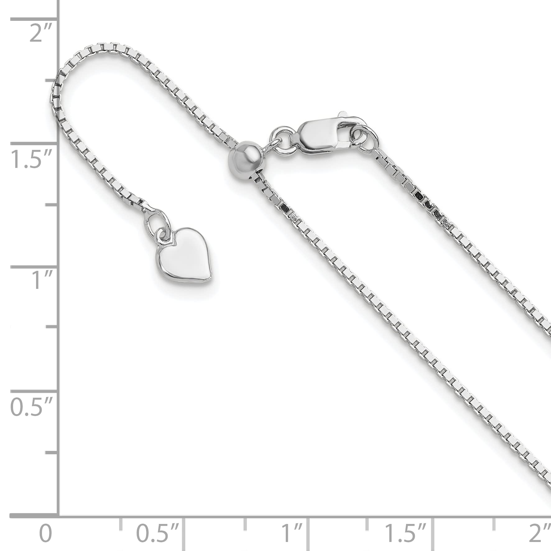 Sterling Silver Adjustable Box Chain Necklace for Women & Men - Durable 925 Silver Jewelry Gift for Everyday Wear, Layering & Special Occasions