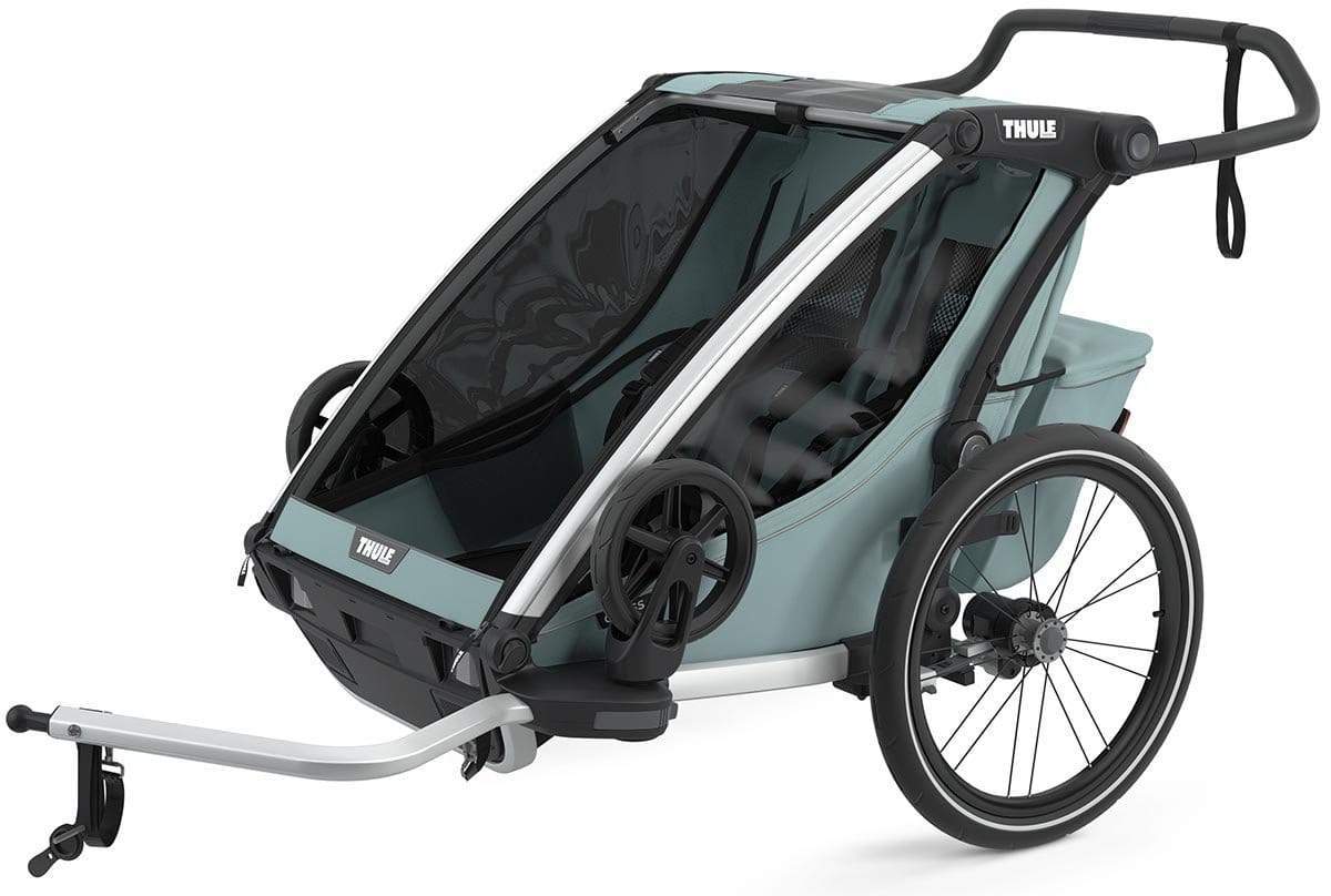 Thule Chariot Cross Double Multisport Trailer - All-Terrain Stroller & Bike Trailer for Kids (Alaska Edition) | Perfect for Outdoor Adventures, Jogging & Family Cycling