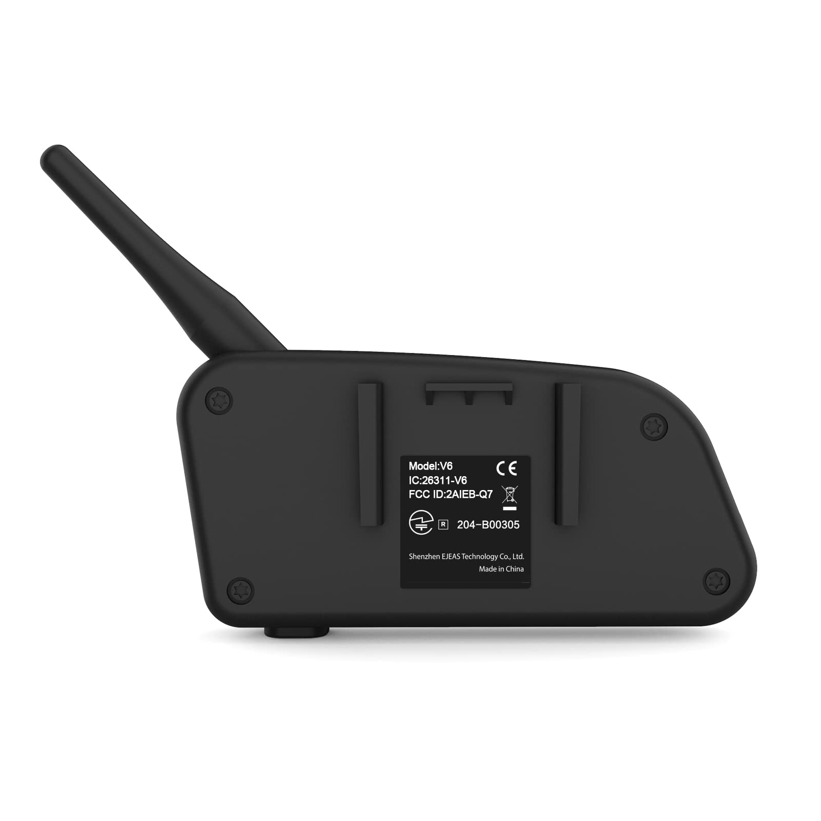 EJEAS Vnetphone V6C Wireless Bluetooth Intercom - 1200M Range, Full Duplex, 850mAh Battery for Football Referees, Motorcycle, Snowmobile & Motorbike Communication - Includes Referee Headset (1PC) - Perfect for Sports Officiating, Group Rides & Outdoor Adventures