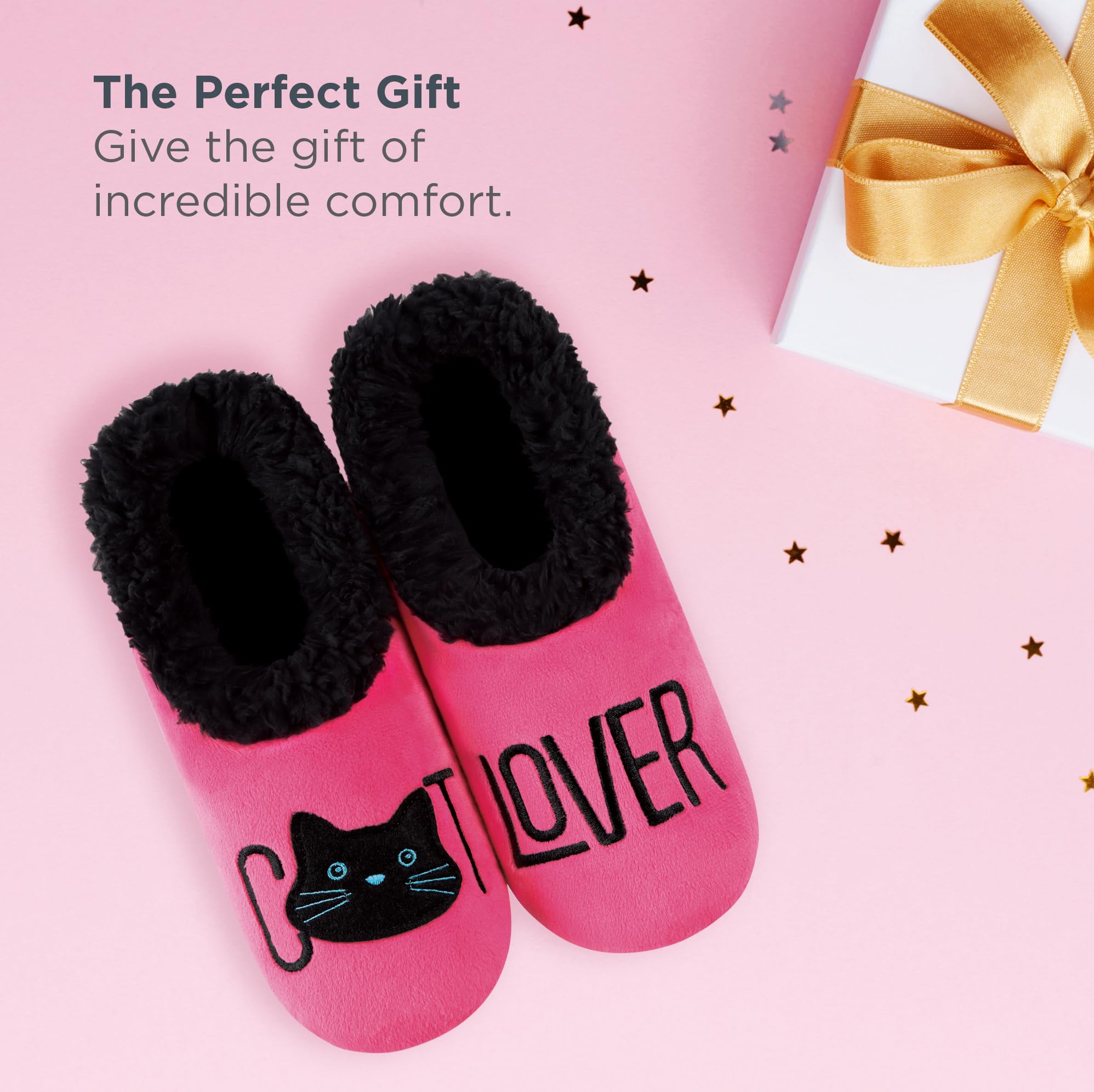 Funny Non-Slip Fuzzy Slipper Socks for Women - Cozy House Slippers by Snoozies | Perfect for Relaxing at Home, Lounging & Gift Giving