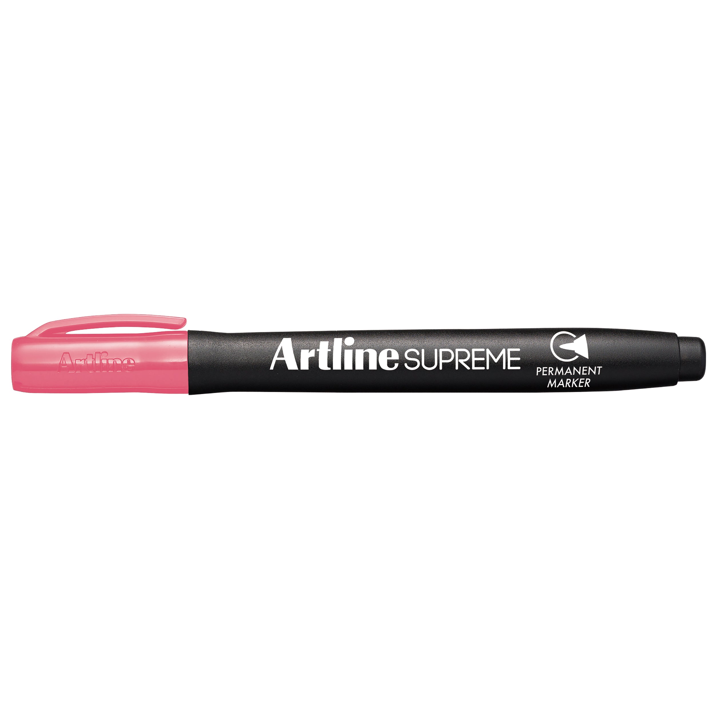 Artline Supreme Permanent Marker - Pink, Pack of 12 - Bold & Fade-Resistant Ink for Office, School, Crafts & DIY Projects