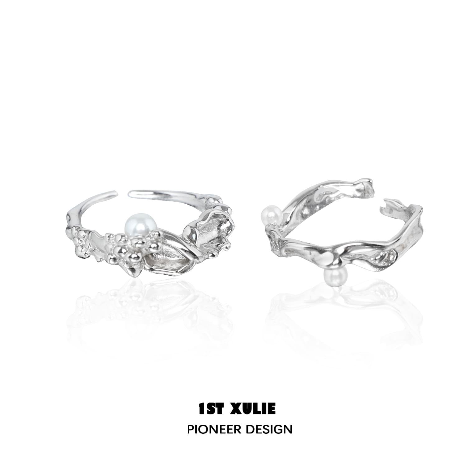 Tears of Mermaid Sterling Silver Adjustable Opening Ring | Elegant Mermaid Jewelry for Women | Perfect for Gifts, Parties & Everyday Wear