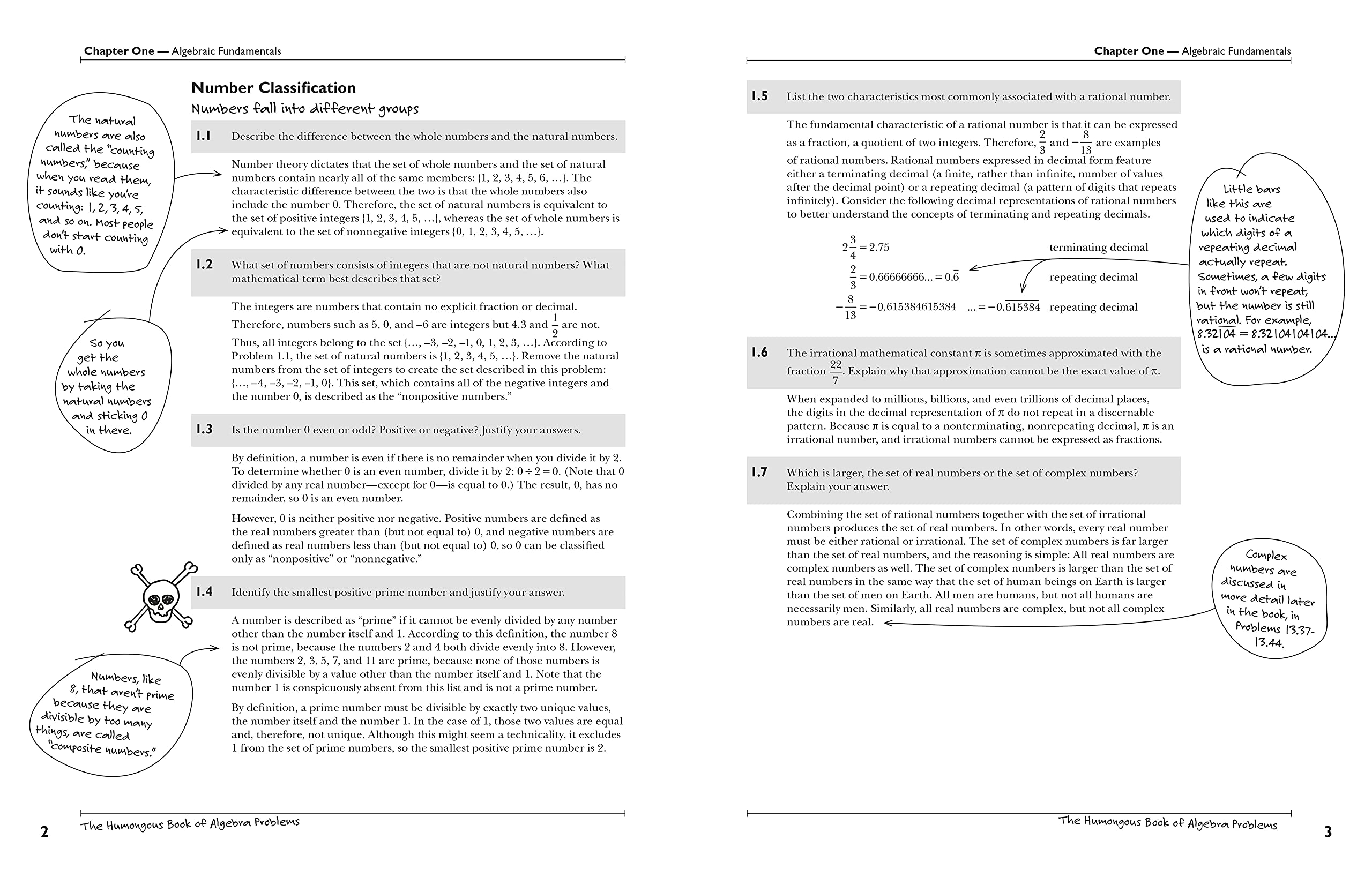 The Humongous Book of Algebra Problems - 1,000+ Math Exercises with Solutions | Algebra Practice Workbook for High School & College Students | Perfect for Self-Study & Test Prep