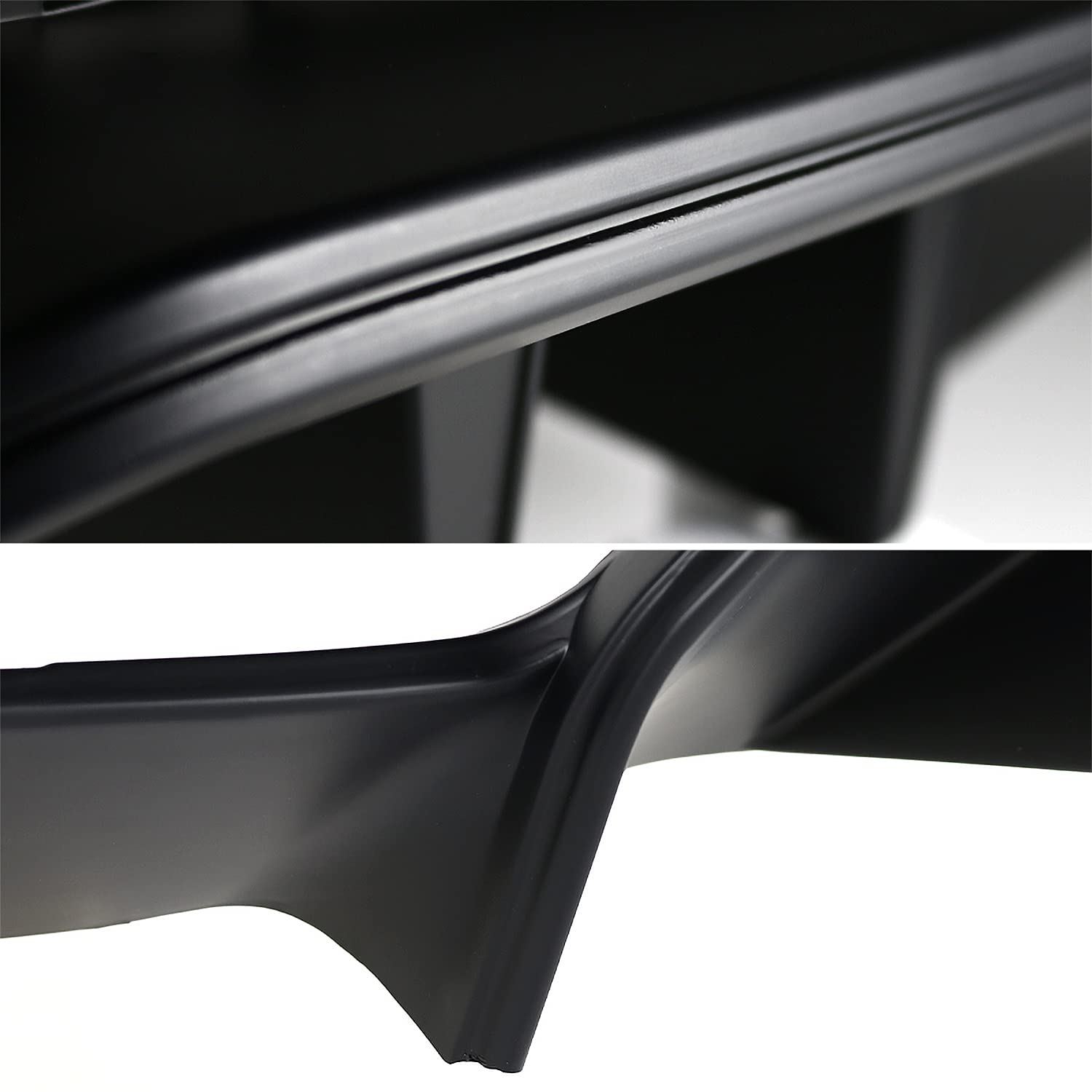 Spec-D Tuning R Style Rear Bumper Diffuser with Side Valances Panel for 2015-2017 Ford Mustang - Aggressive Styling & Aerodynamic Upgrade for Street Racing & Car Shows