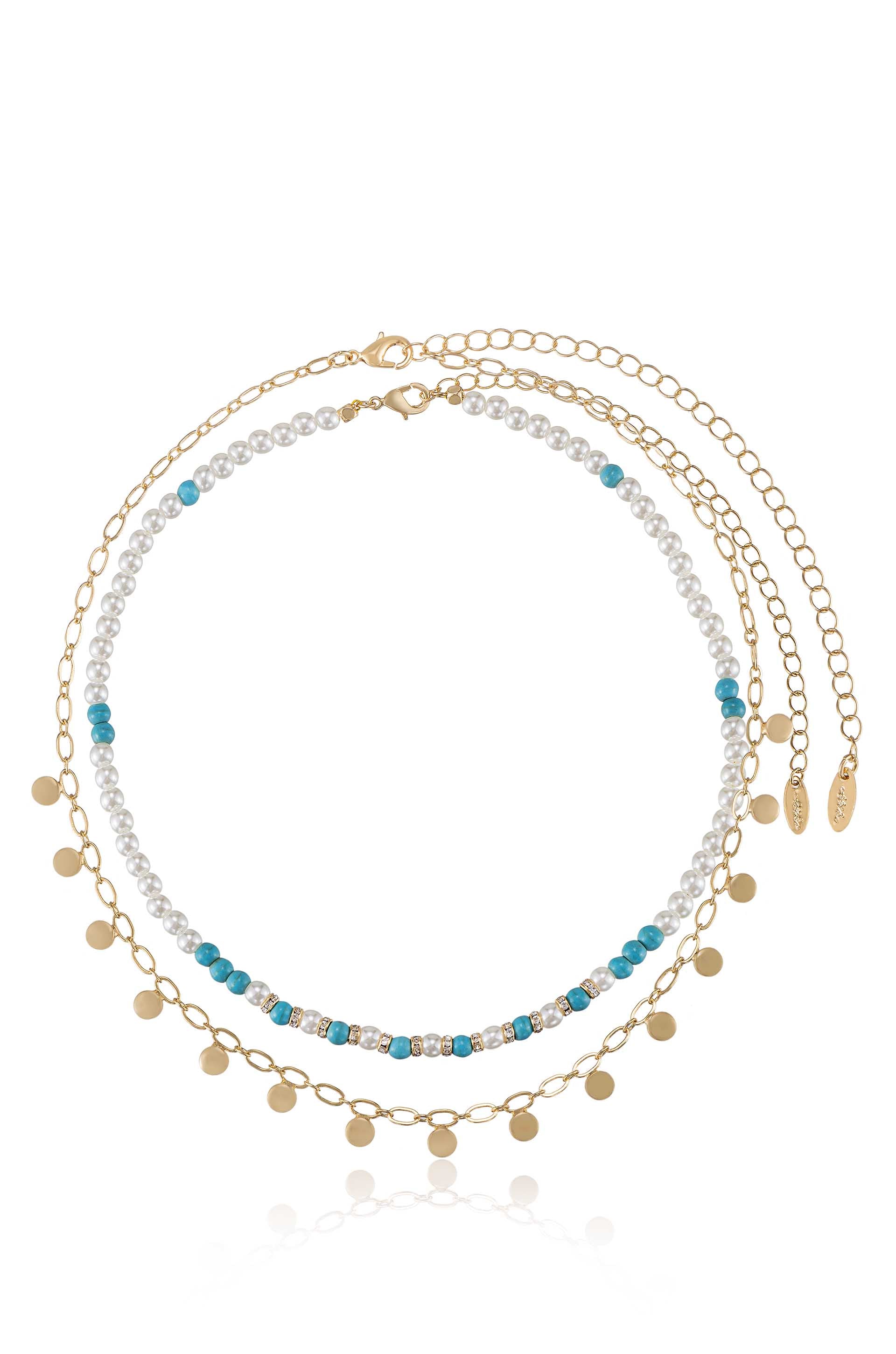 Authentic Morocco Turquoise Beaded Necklace Set - Handmade Bohemian Jewelry for Women | Perfect for Festivals, Weddings & Boho Fashion